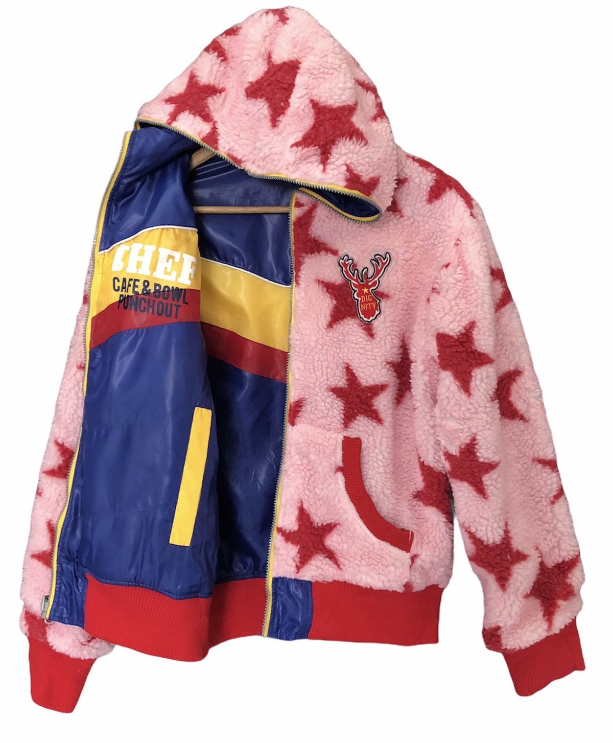 Vintage RARE🔥JAPANESE MULTICOLOUR REVERSIBLE SHERPA PUFFER JACKET Size US S / EU 44-46 / 1 - 4 Thumbnail