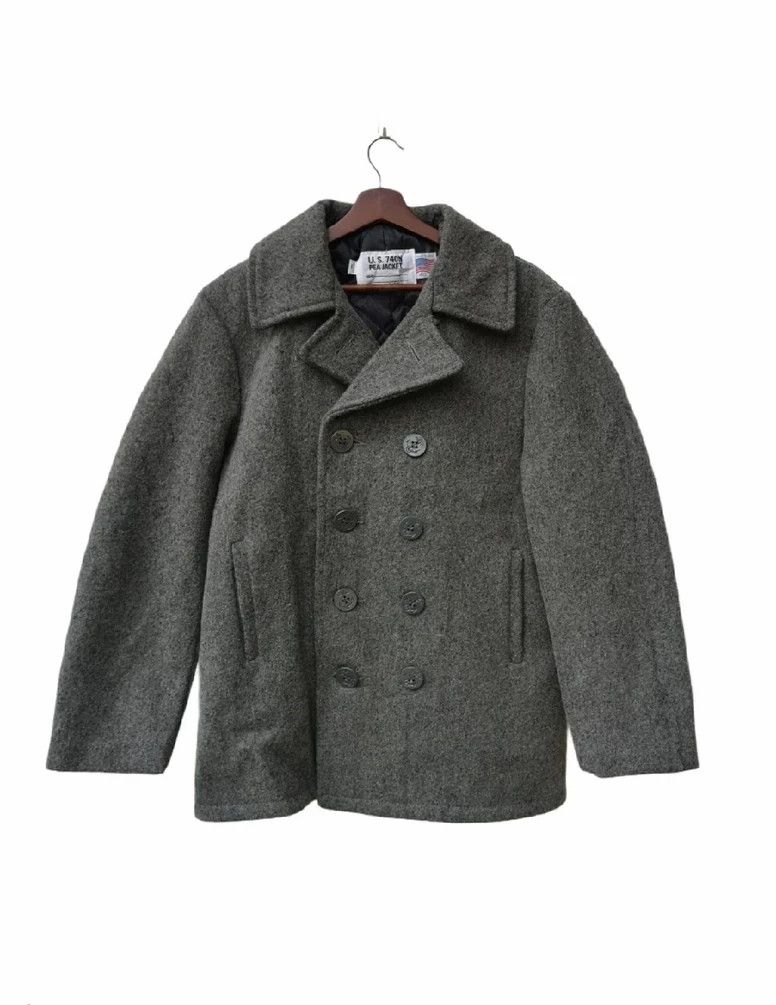 Schott 🔥U.S 740N Wool Peacoat Schott Made In Usa Size US M / EU 48-50 / 2 - 1 Thumbnail