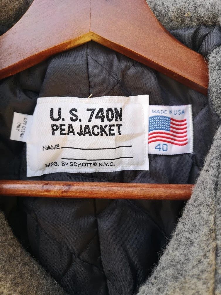 Schott 🔥U.S 740N Wool Peacoat Schott Made In Usa Size US M / EU 48-50 / 2 - 4 Thumbnail