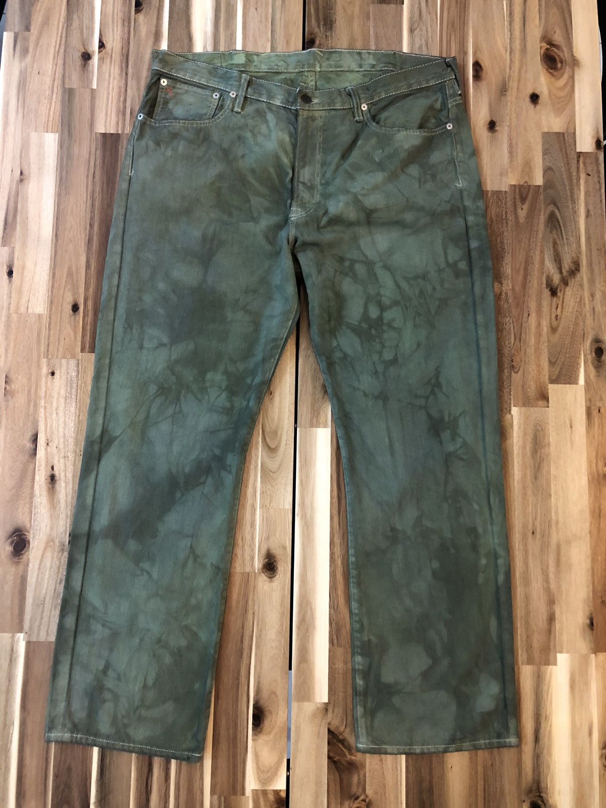 Polo Ralph Lauren Polo Ralph Lauren Tie Dye Bleach Jeans Denim Size US 40 / EU 56 - 1 Thumbnail