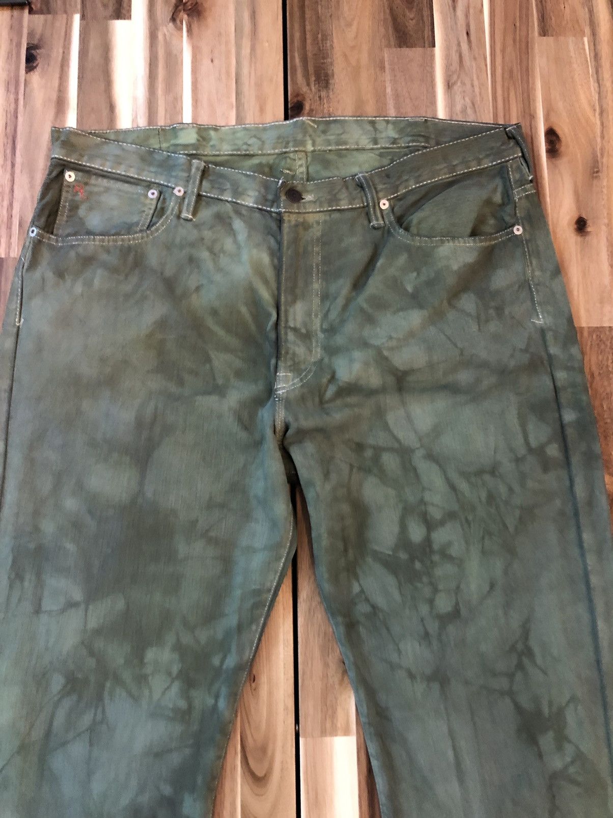 Polo Ralph Lauren Polo Ralph Lauren Tie Dye Bleach Jeans Denim Size US 40 / EU 56 - 5 Thumbnail