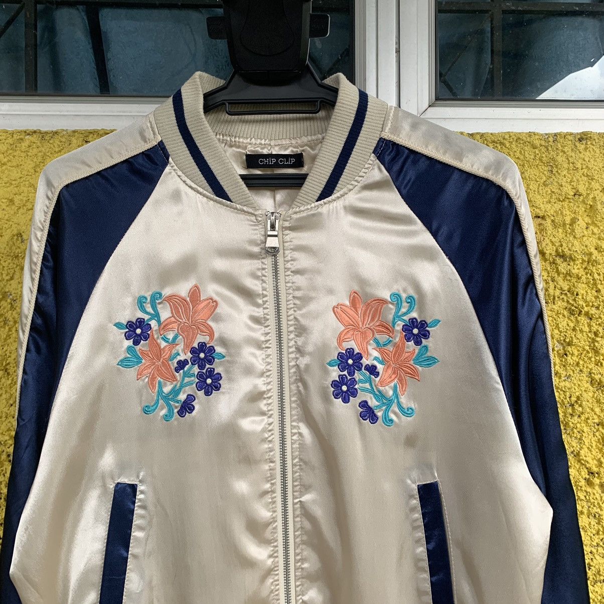 Japanese Brand Sukajan jacket embroidery flower style for cuteness Size M / US 6-8 / IT 42-44 - 3 Thumbnail