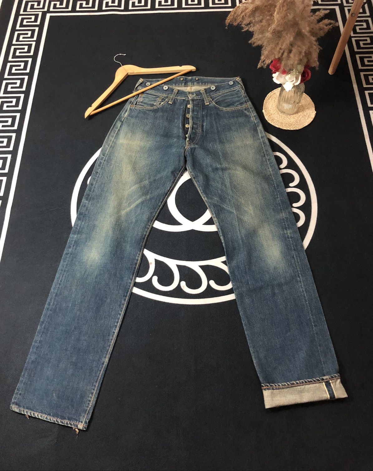 Evisu × Vintage VINTAGE EVIS/EVISU BUCKLE BACK SELVEDGE DISTRESED DENIM JEAN Size US 30 / EU 46 - 9 Thumbnail