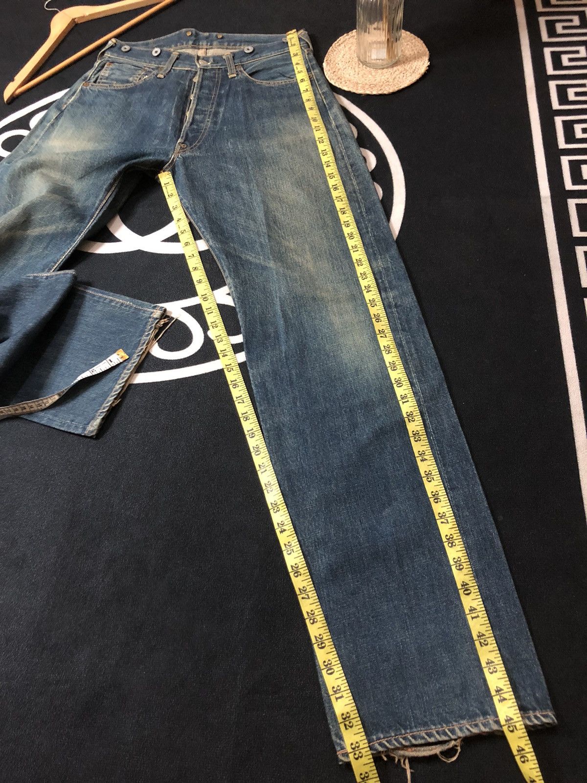 Evisu × Vintage VINTAGE EVIS/EVISU BUCKLE BACK SELVEDGE DISTRESED DENIM JEAN Size US 30 / EU 46 - 21 Thumbnail
