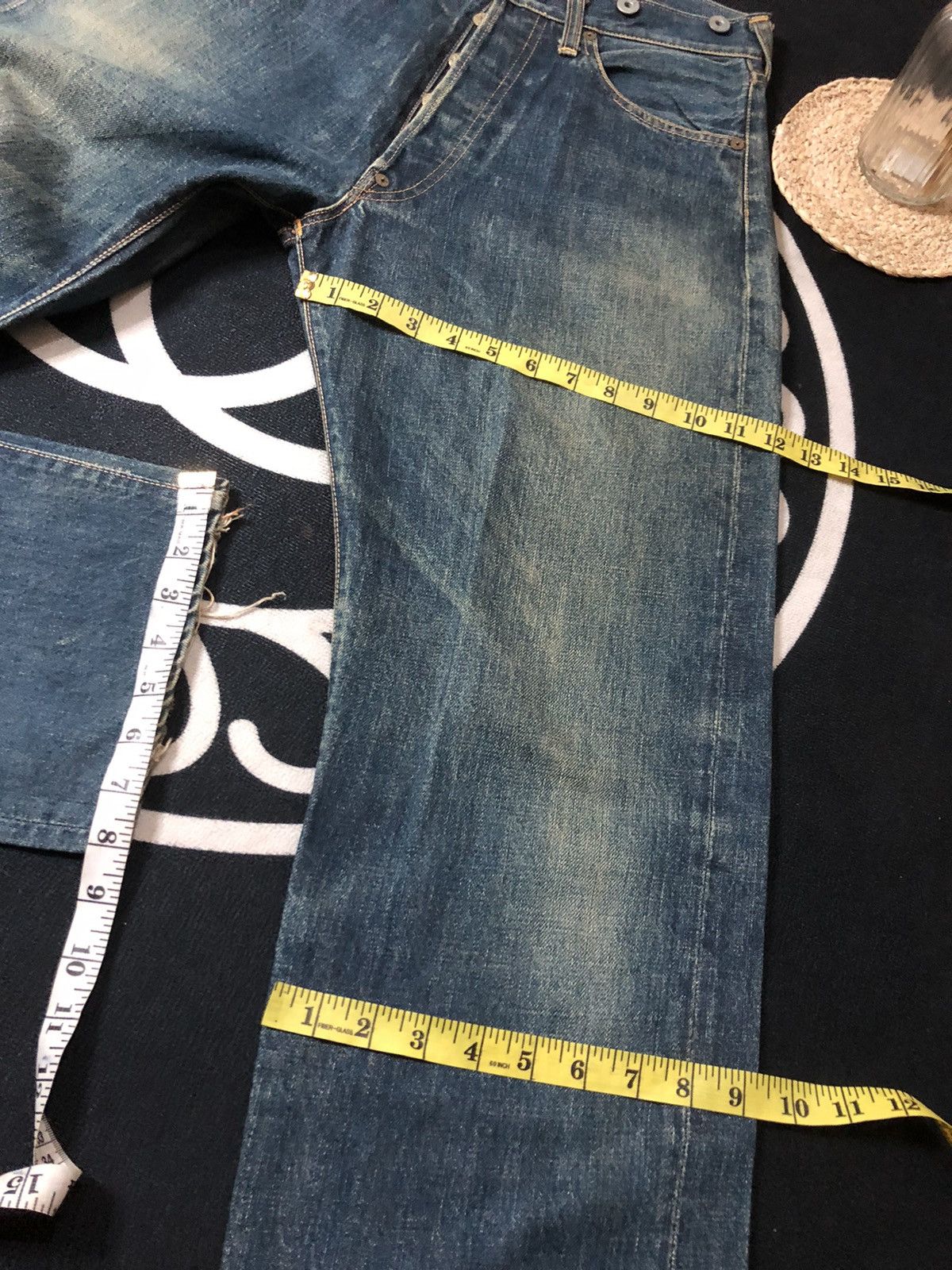 Evisu × Vintage VINTAGE EVIS/EVISU BUCKLE BACK SELVEDGE DISTRESED DENIM JEAN Size US 30 / EU 46 - 20 Thumbnail