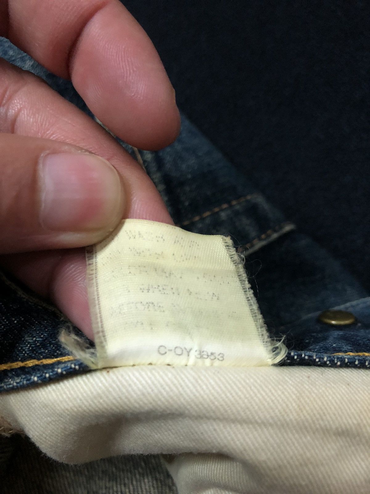 Evisu × Vintage VINTAGE EVIS/EVISU BUCKLE BACK SELVEDGE DISTRESED DENIM JEAN Size US 30 / EU 46 - 17 Thumbnail