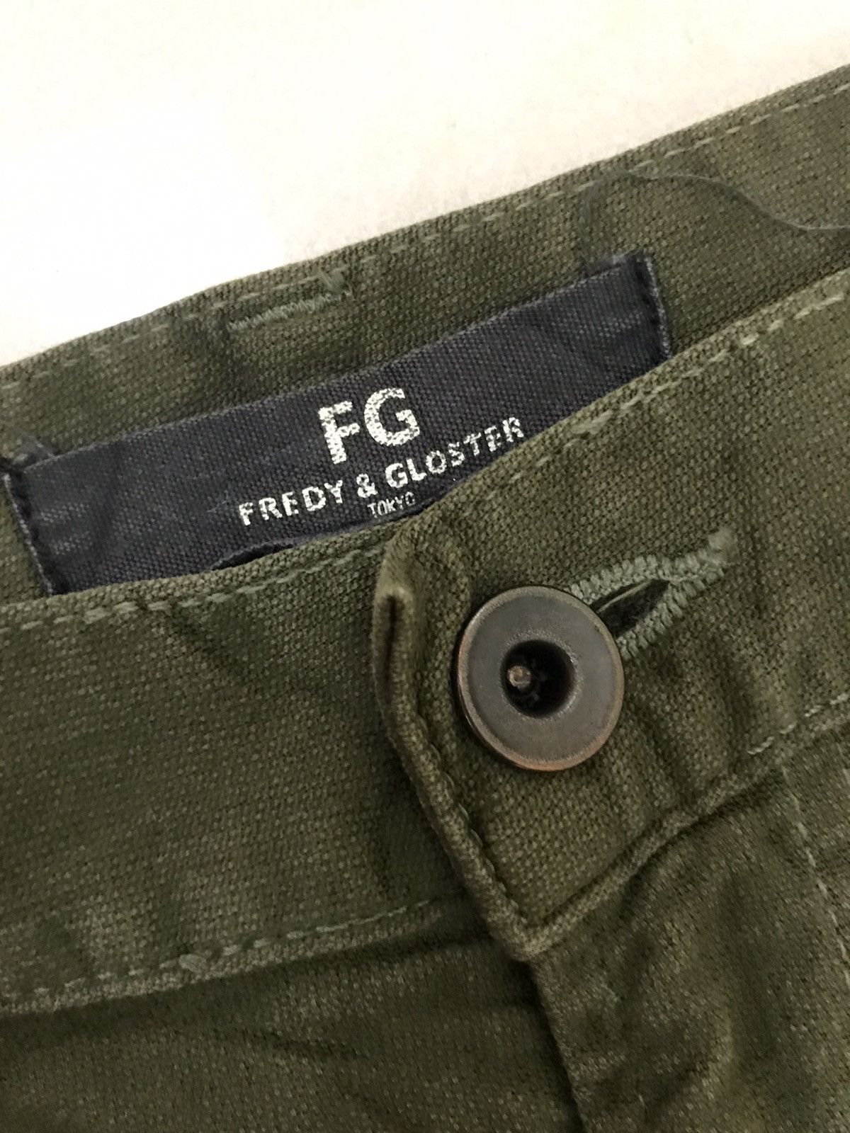 Designer Japanese Brand Fredy&Gloster Military Trousers Cargo Pants Size US 31 - 9 Thumbnail