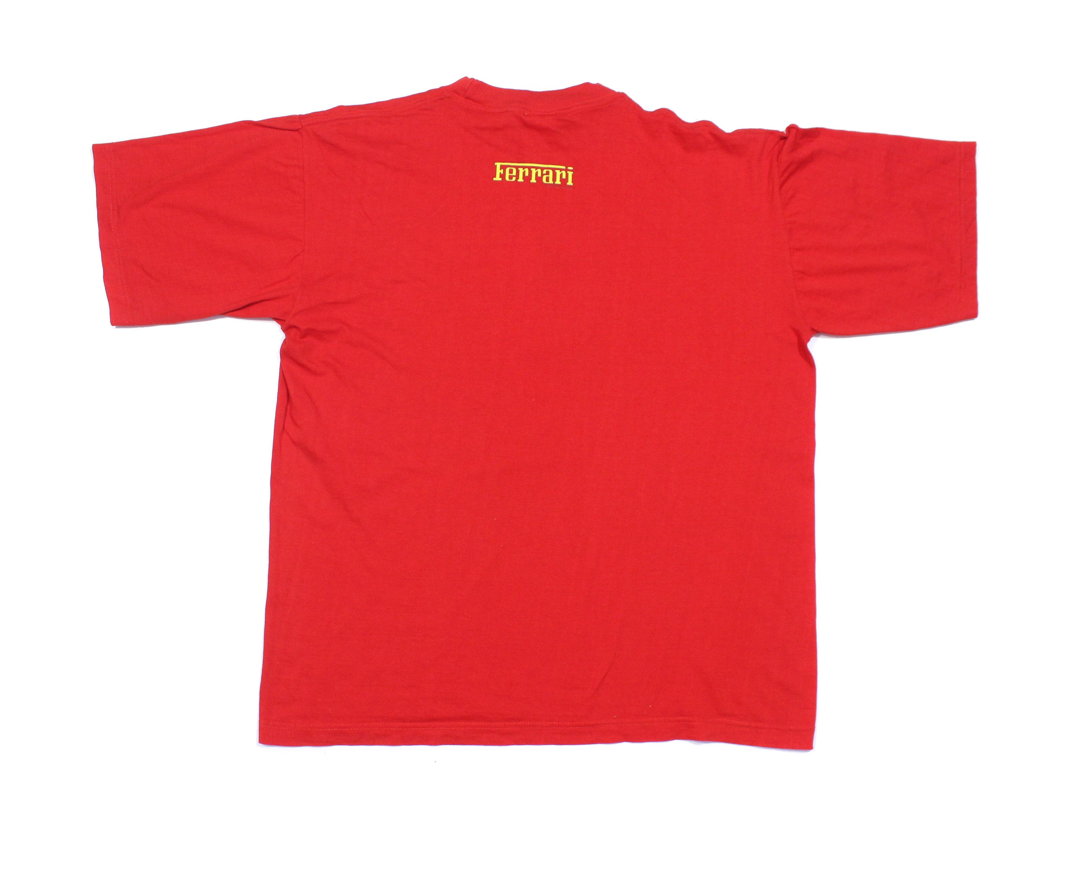 Ferrari × Vintage 1996 Big Logo T-Shirt Size US L / EU 52-54 / 3 - 2 Thumbnail