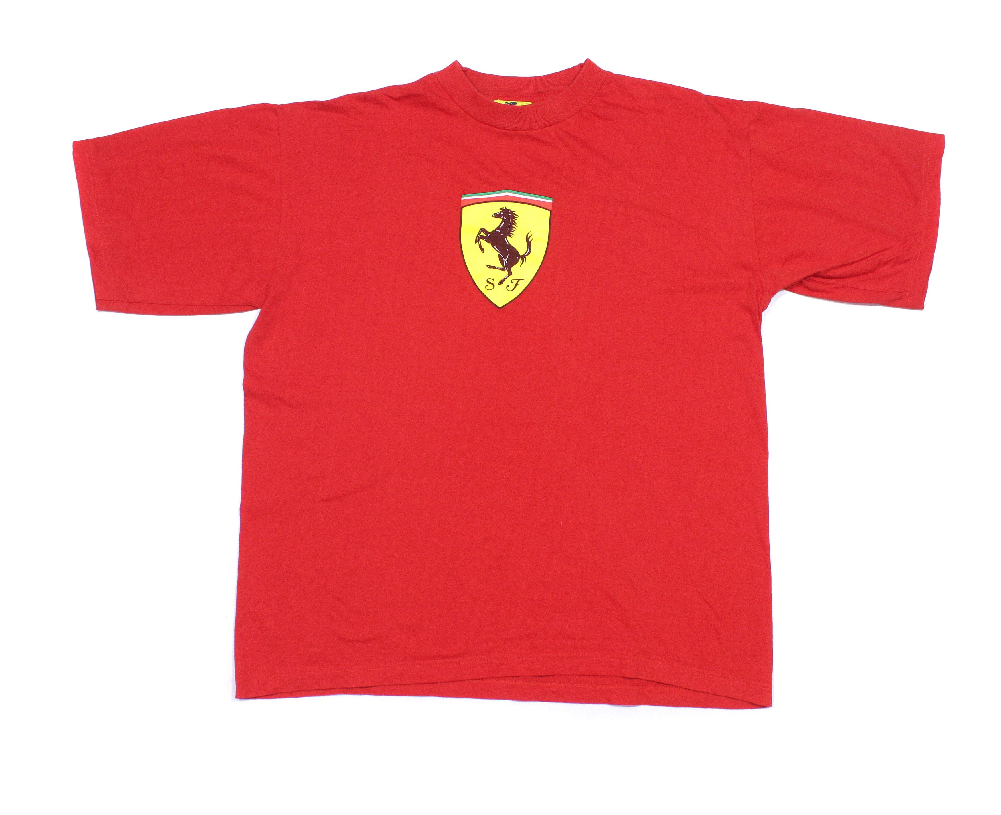 Ferrari × Vintage 1996 Big Logo T-Shirt Size US L / EU 52-54 / 3 - 1 Thumbnail