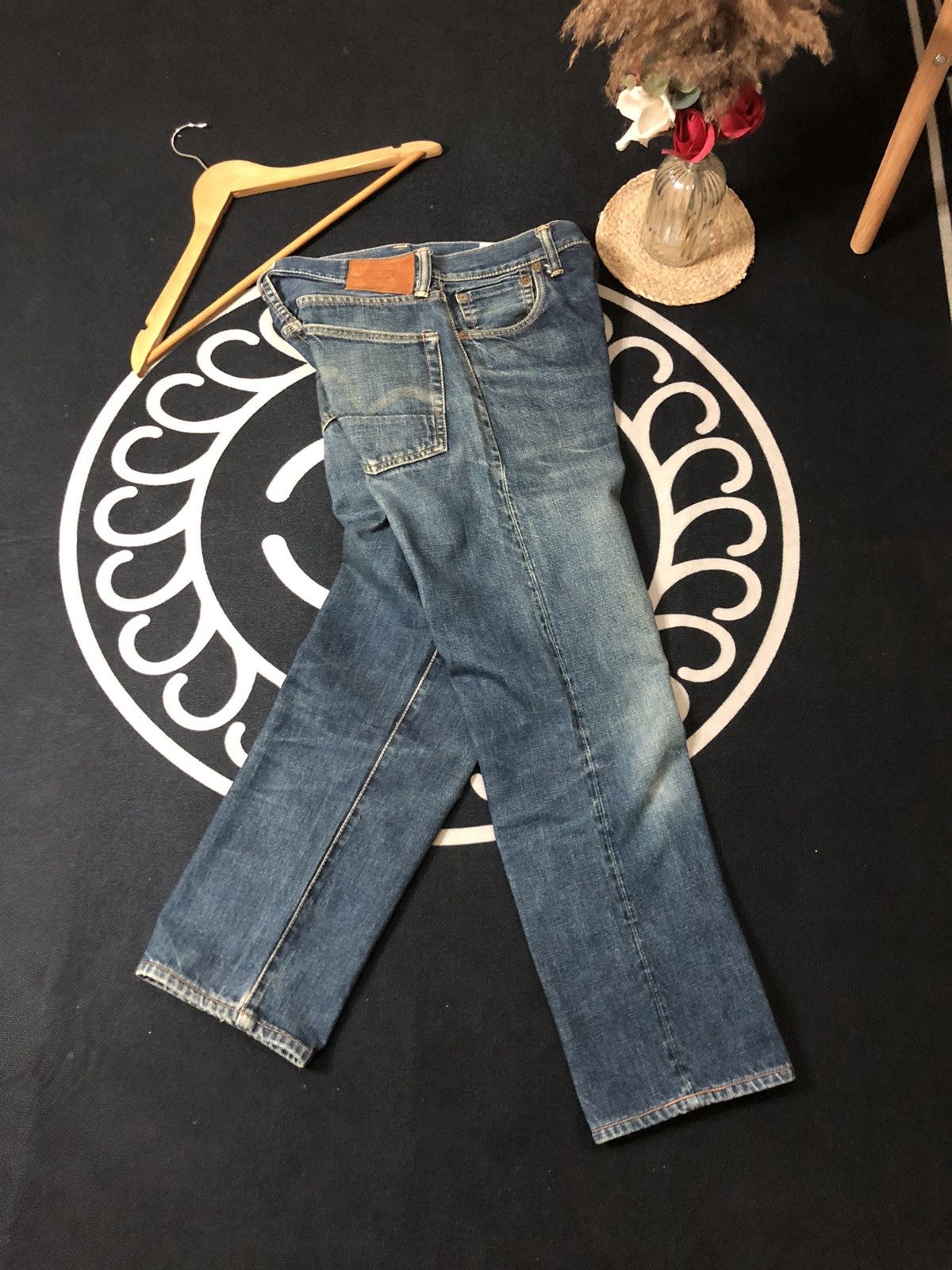 Evisu VINTAGE EVISU SELVEDGE DISTRESSED DENIM JEANS Size US 29 - 5 Thumbnail
