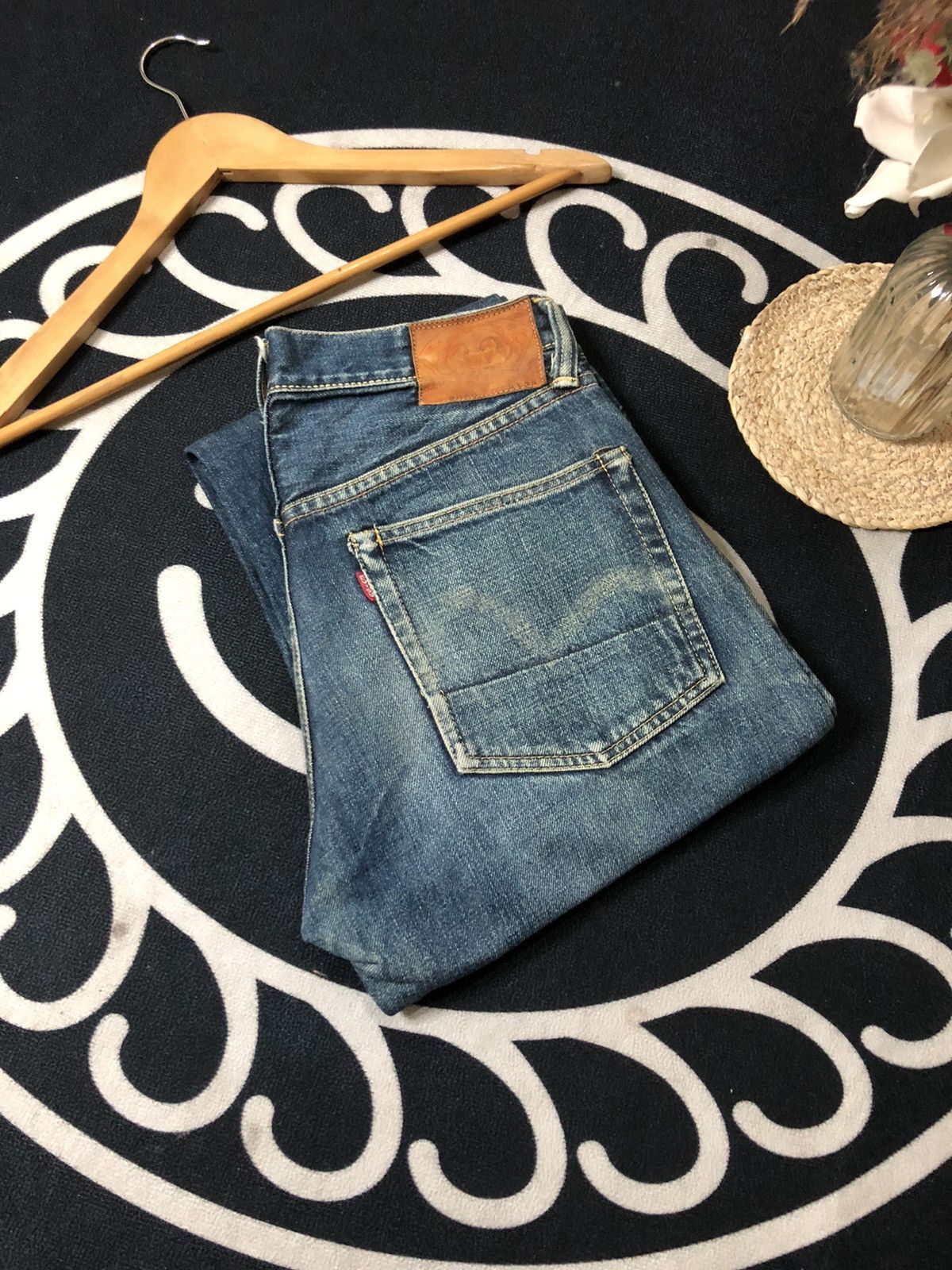 Evisu VINTAGE EVISU SELVEDGE DISTRESSED DENIM JEANS Size US 29 - 18 Thumbnail