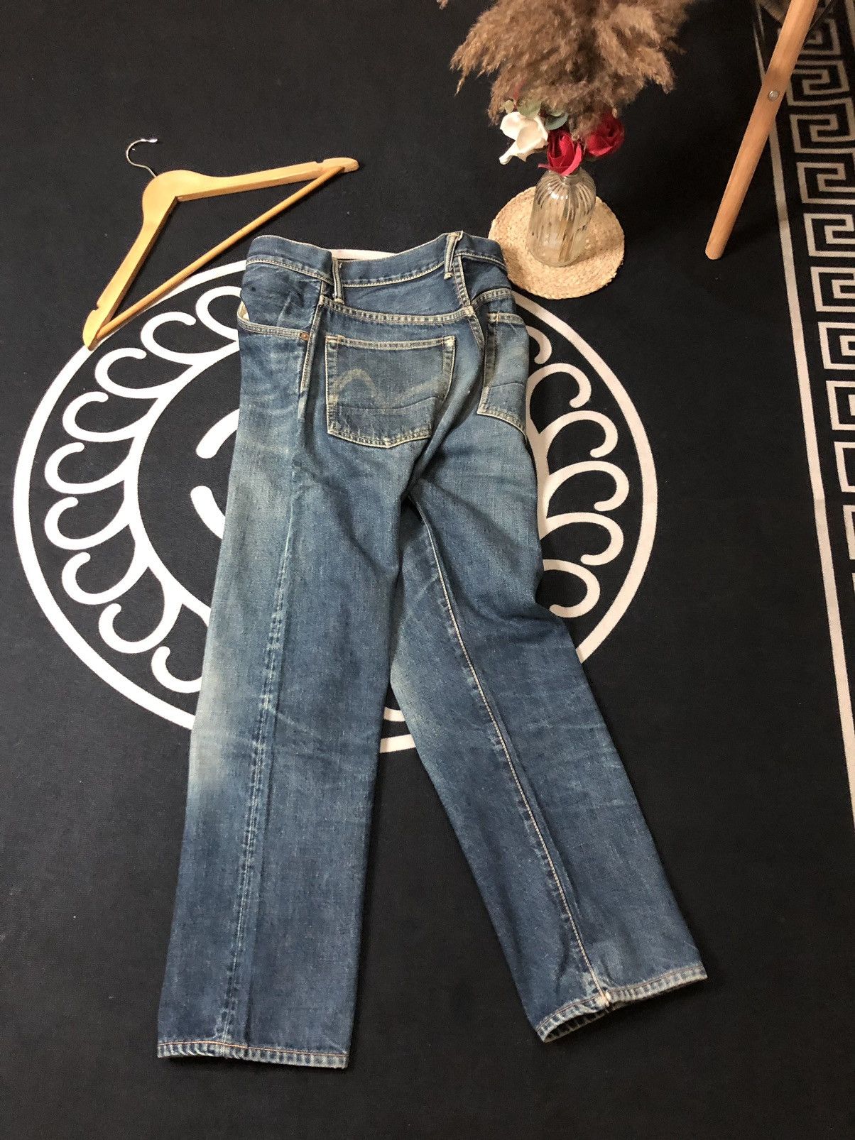 Evisu VINTAGE EVISU SELVEDGE DISTRESSED DENIM JEANS Size US 29 - 7 Thumbnail