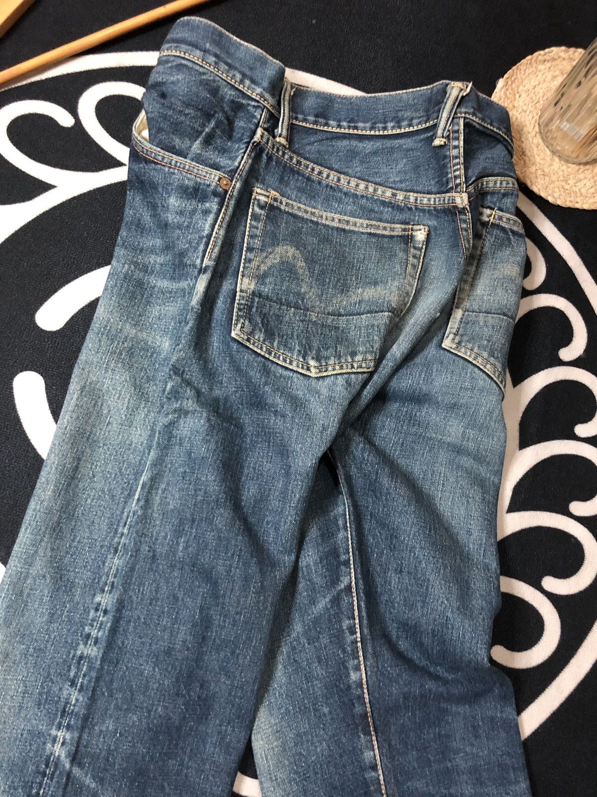 Evisu VINTAGE EVISU SELVEDGE DISTRESSED DENIM JEANS Size US 29 - 8 Thumbnail