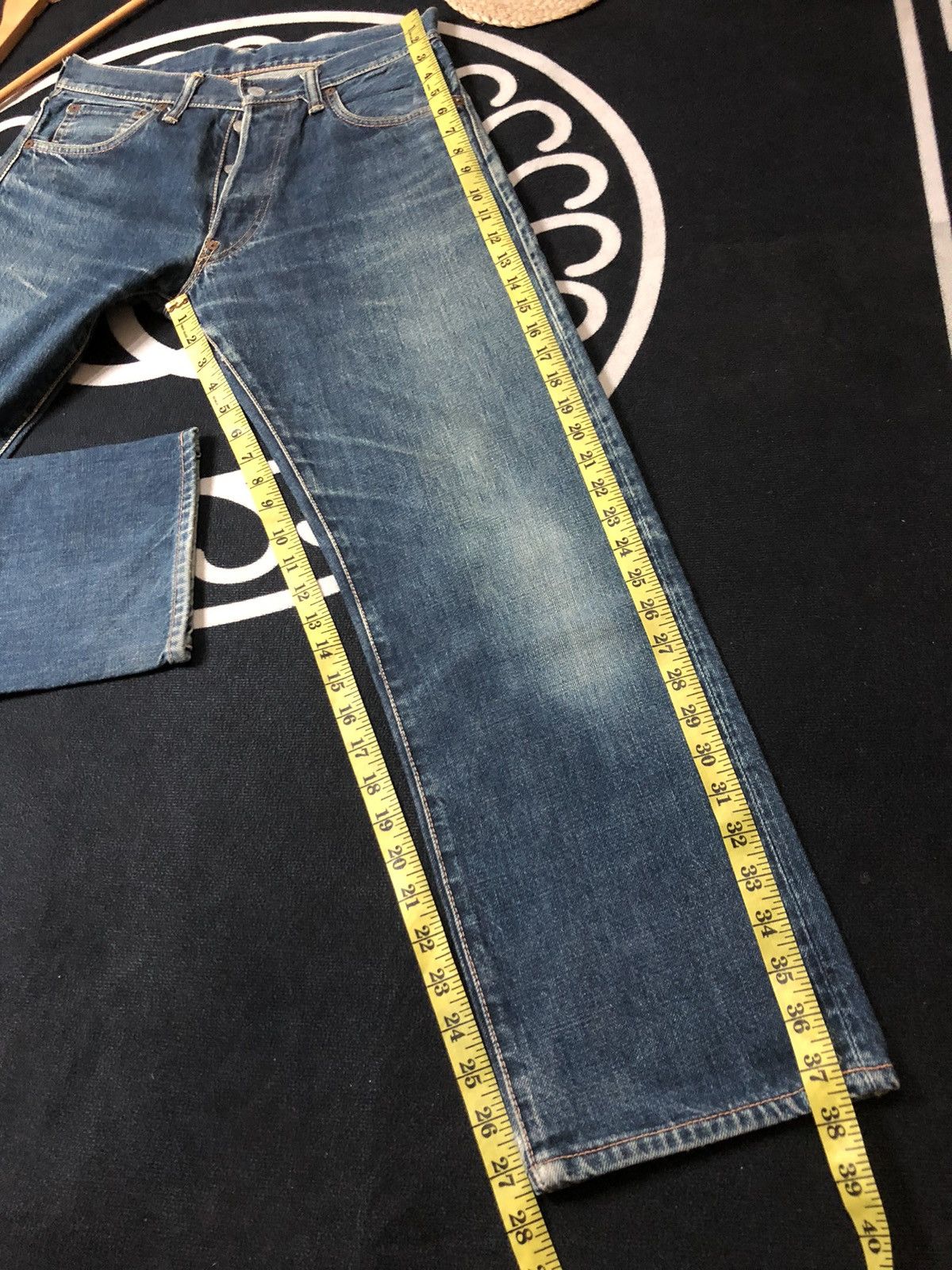 Evisu VINTAGE EVISU SELVEDGE DISTRESSED DENIM JEANS Size US 29 - 17 Thumbnail