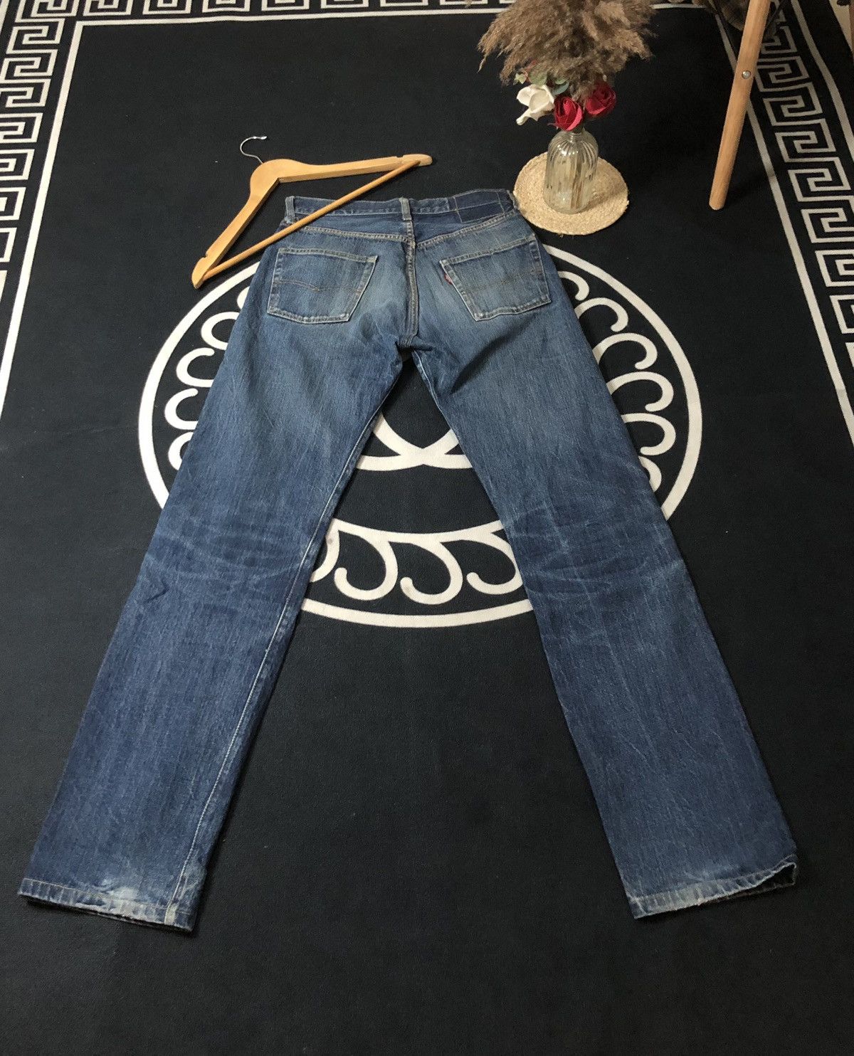 Levi's VINTAGE LEVIS 501 BIG E REPRO 1966 MODEL SELVEDGE DENIM Size US 29 - 8 Thumbnail