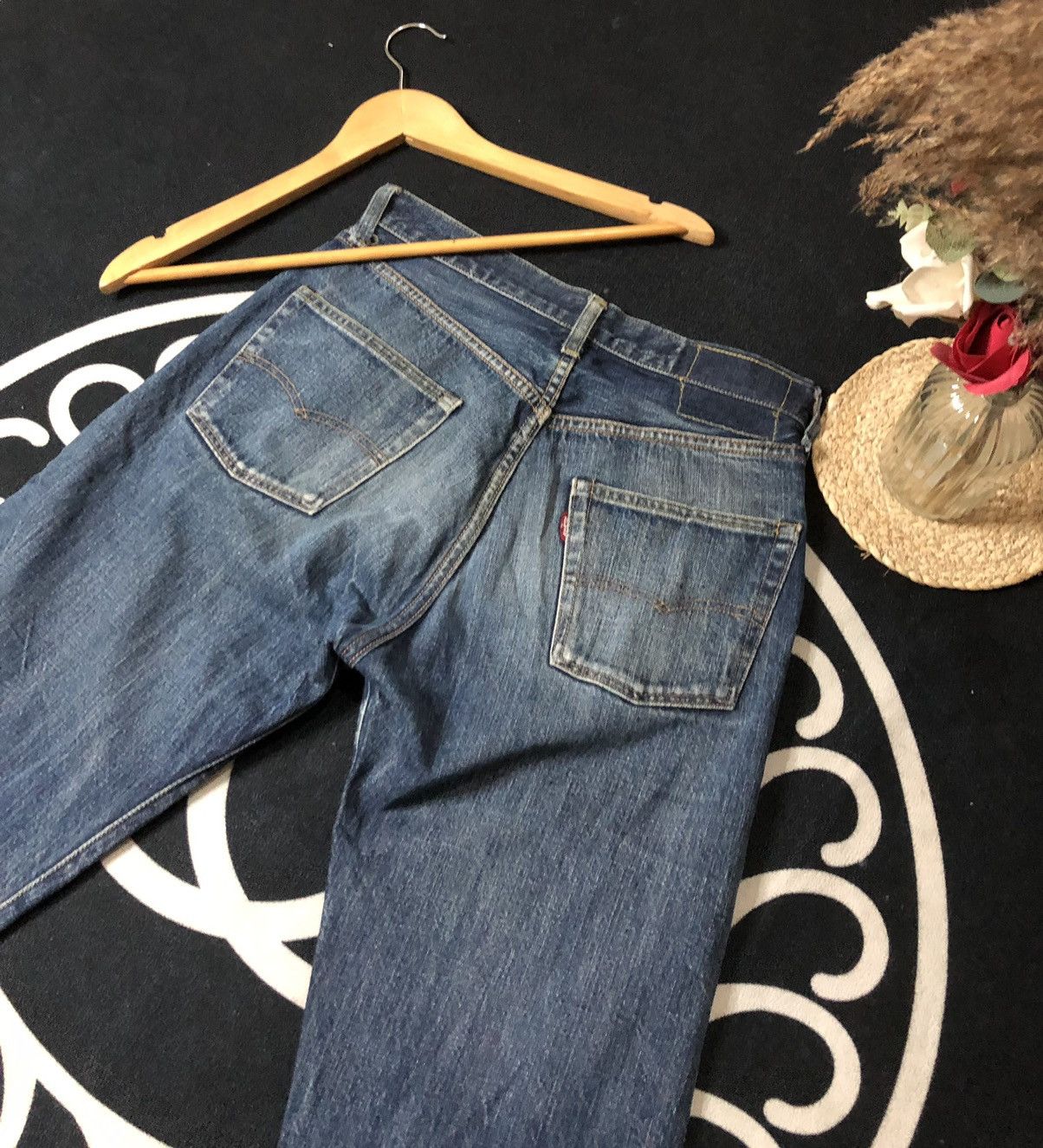 Levi's VINTAGE LEVIS 501 BIG E REPRO 1966 MODEL SELVEDGE DENIM Size US 29 - 9 Thumbnail