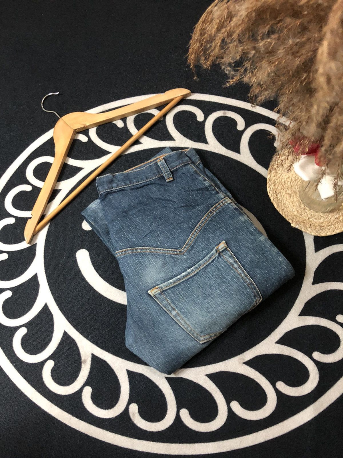 Designer × Issey Miyake × Japanese Brand VINTAGE SUNAOKUWAHARA I.S ISSEY MIYAKE DISTRESED DENIM JEANS Size US 30 / EU 46 - 21 Thumbnail