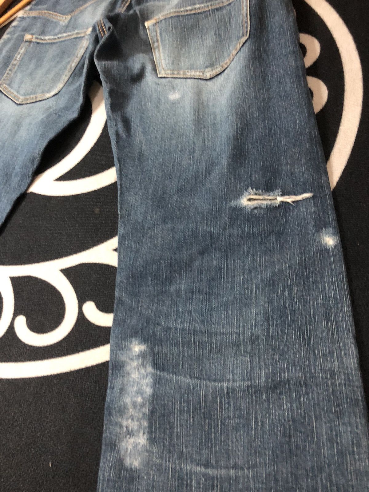 Designer × Issey Miyake × Japanese Brand VINTAGE SUNAOKUWAHARA I.S ISSEY MIYAKE DISTRESED DENIM JEANS Size US 30 / EU 46 - 12 Thumbnail