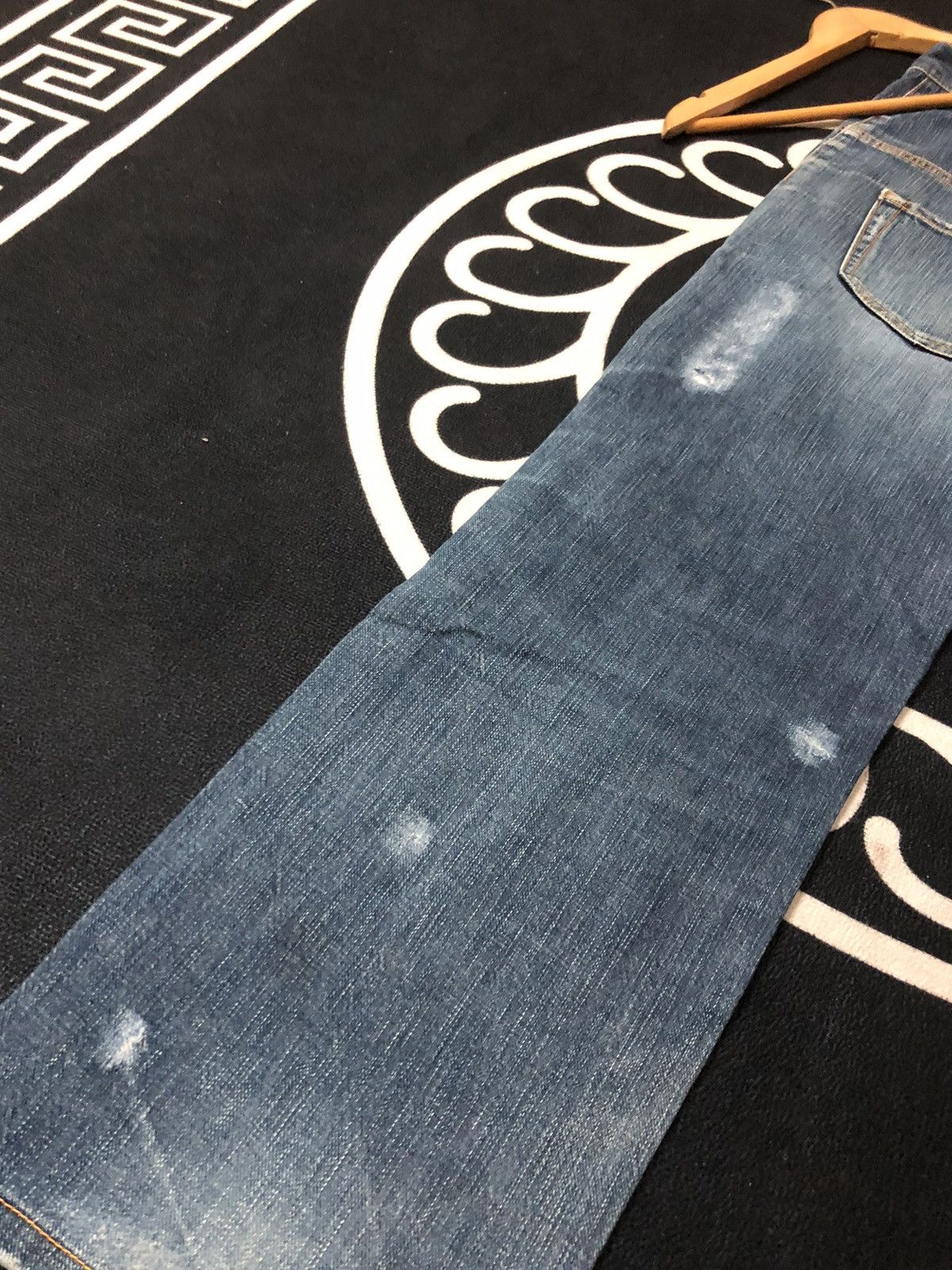 Designer × Issey Miyake × Japanese Brand VINTAGE SUNAOKUWAHARA I.S ISSEY MIYAKE DISTRESED DENIM JEANS Size US 30 / EU 46 - 13 Thumbnail