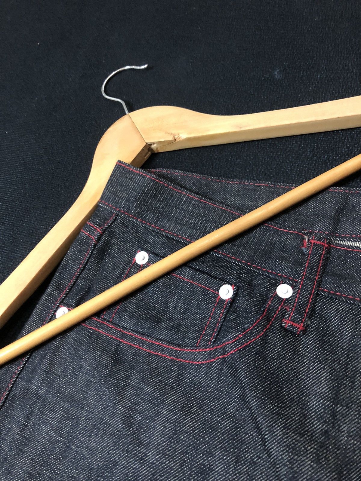 Japanese Brand × Vintage VINTAGE ASIAN CAN CONTROLERZ NIPPON FLAG INDIGO DENIM JEANS Size US 38 / EU 54 - 9 Thumbnail