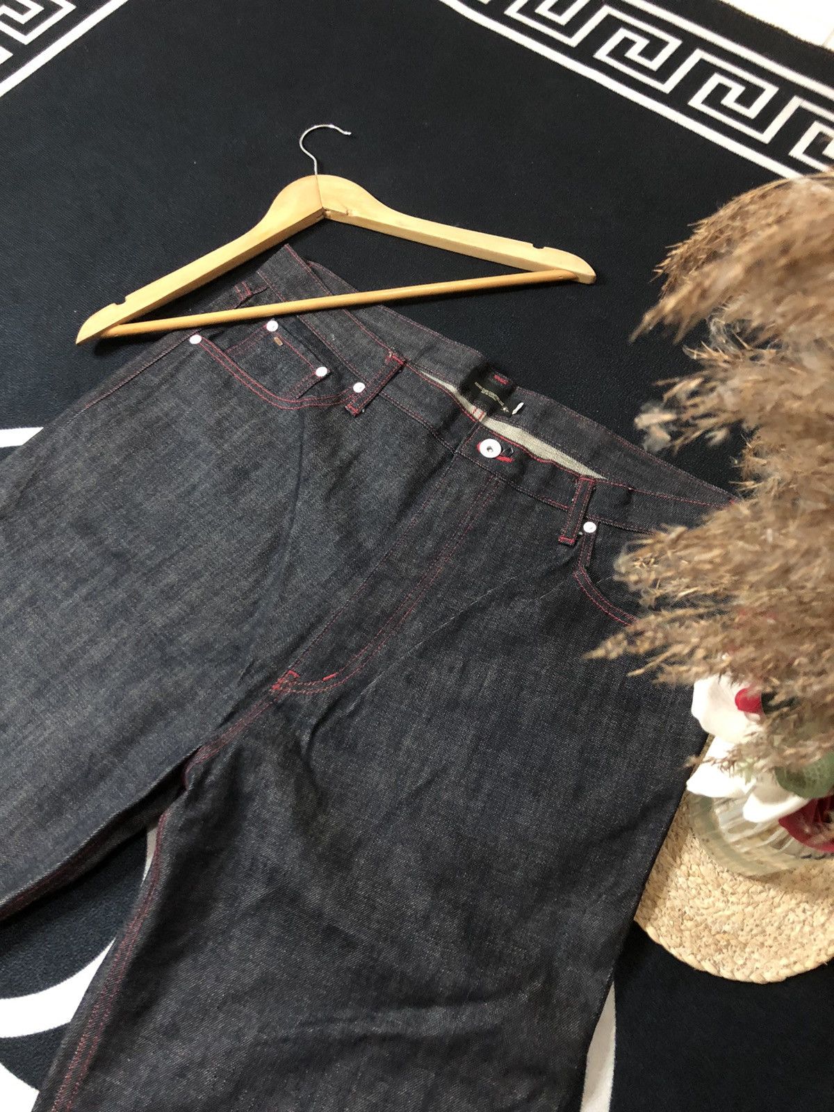 Japanese Brand × Vintage VINTAGE ASIAN CAN CONTROLERZ NIPPON FLAG INDIGO DENIM JEANS Size US 38 / EU 54 - 8 Thumbnail
