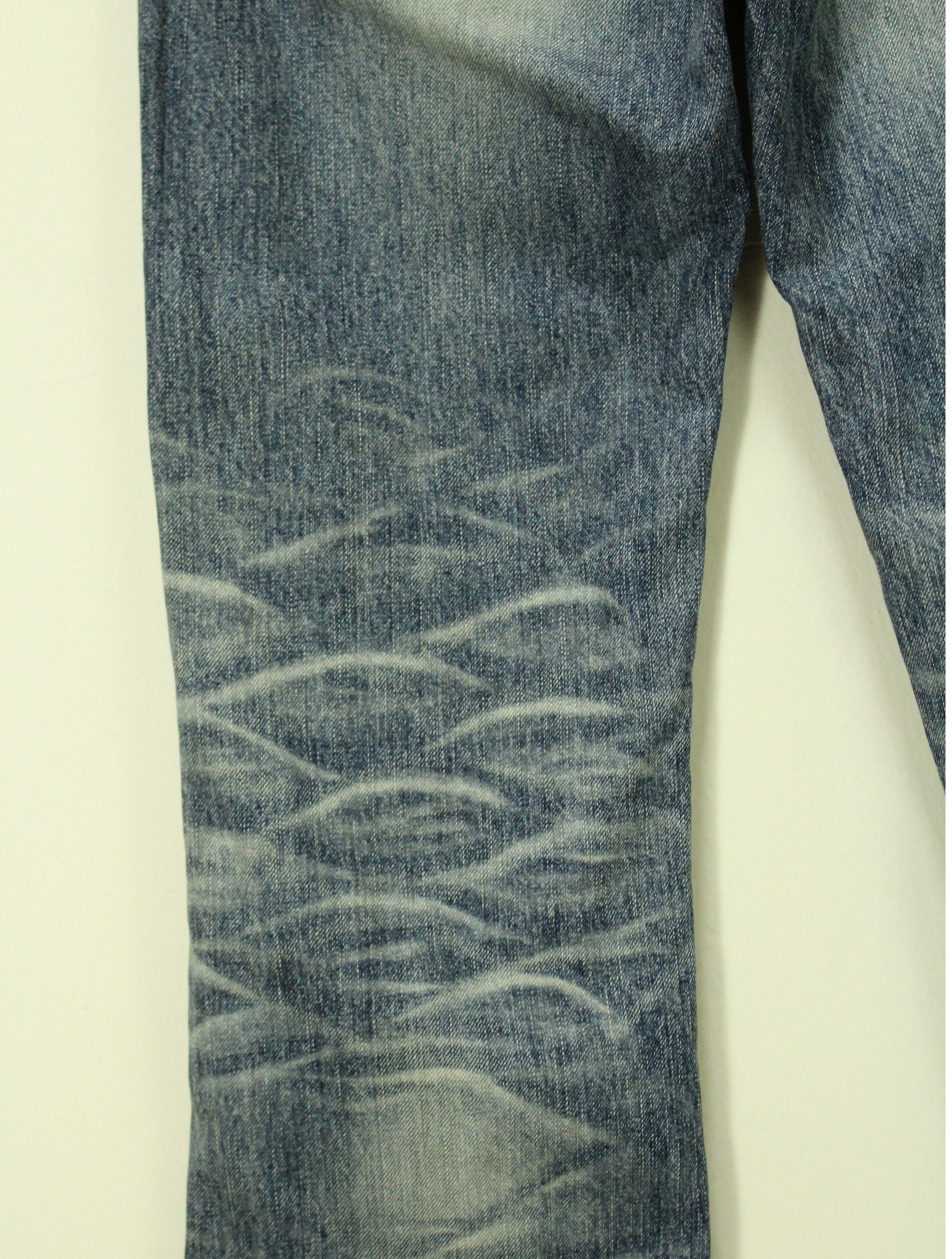 Vintage Flared BLUEWAY Denim Bootcut Flared Claw Mark Rare Size US 28 / EU 44 - 12 Thumbnail