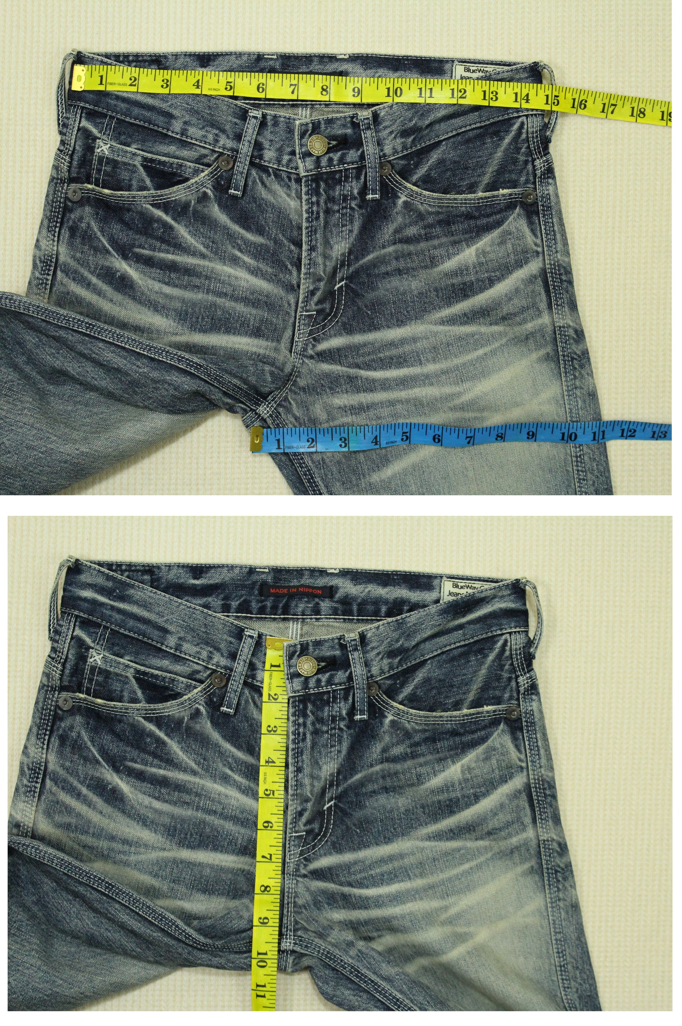 Vintage Flared BLUEWAY Denim Bootcut Flared Claw Mark Rare Size US 28 / EU 44 - 17 Thumbnail