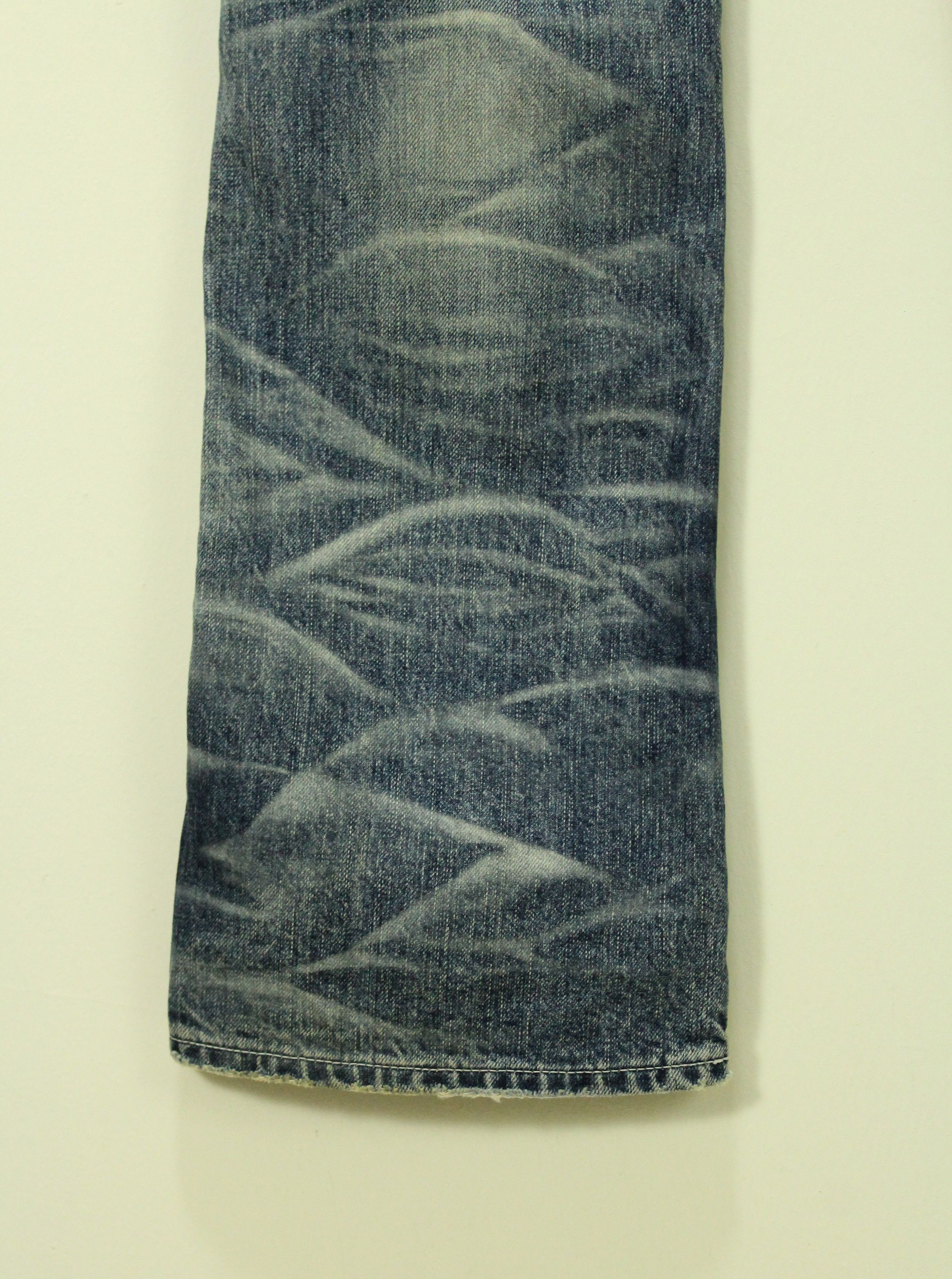 Vintage Flared BLUEWAY Denim Bootcut Flared Claw Mark Rare Size US 28 / EU 44 - 14 Thumbnail