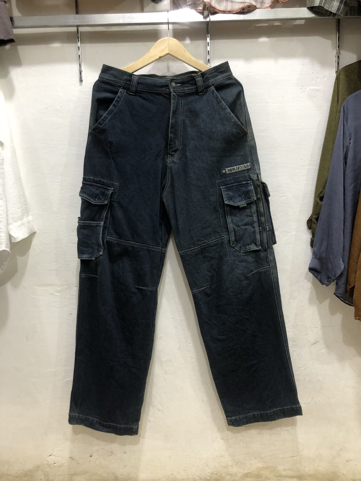 Japanese Brand × Seditionaries Thriller Denim Cargo Pants Size US 30 / EU 46 - 1 Thumbnail