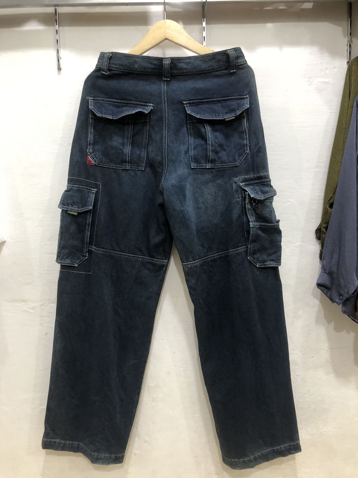 Japanese Brand × Seditionaries Thriller Denim Cargo Pants Size US 30 / EU 46 - 7 Thumbnail