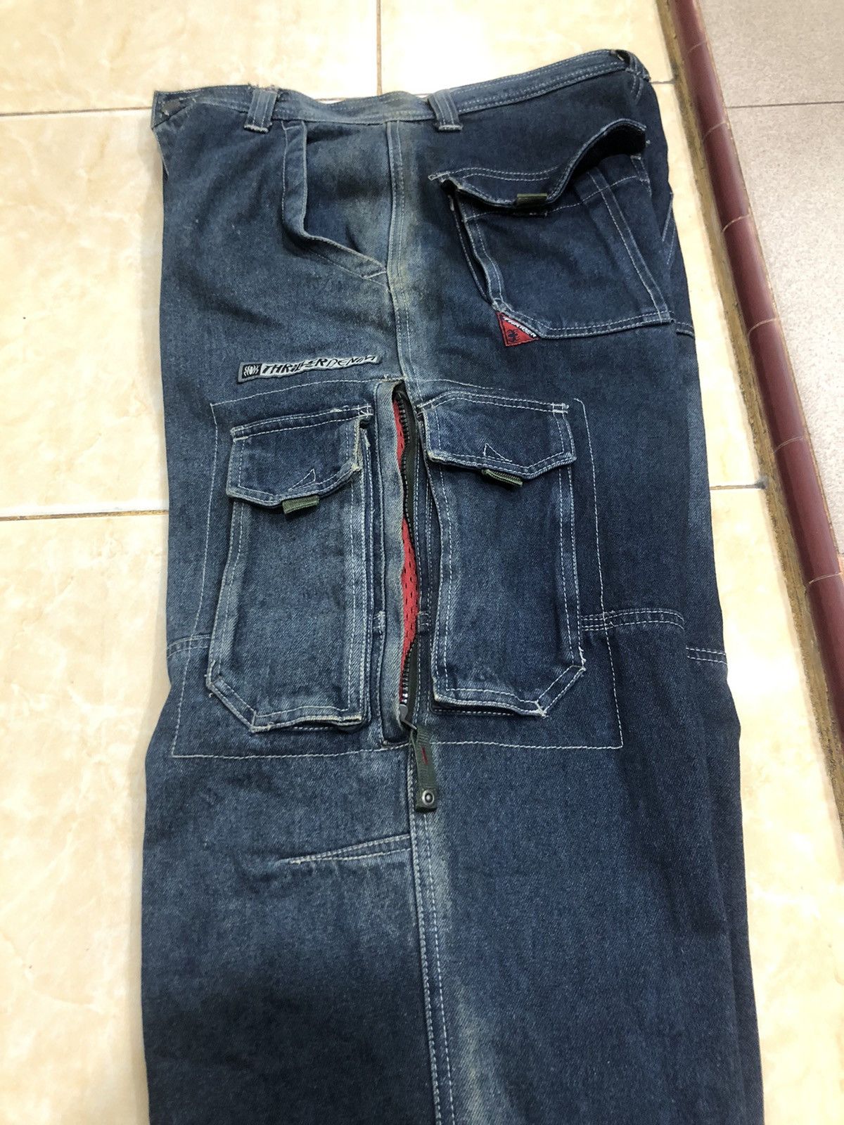 Japanese Brand × Seditionaries Thriller Denim Cargo Pants Size US 30 / EU 46 - 9 Thumbnail