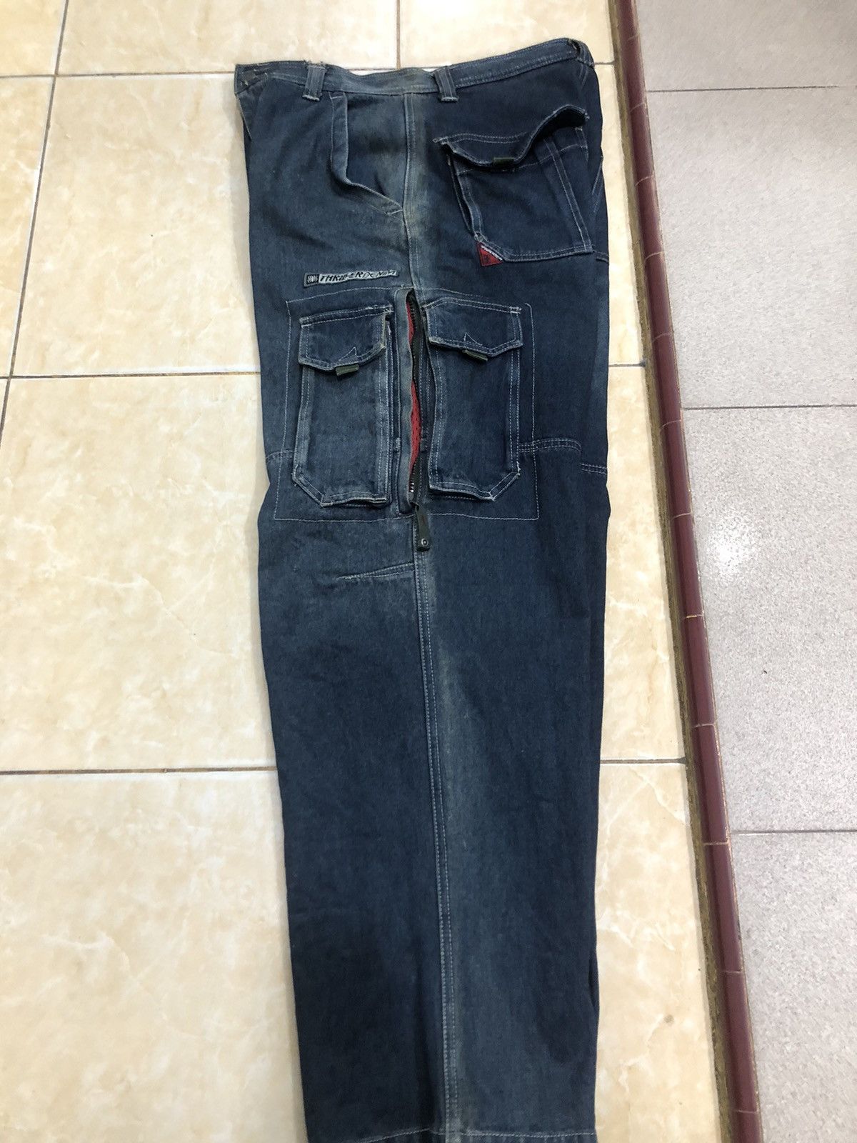 Japanese Brand × Seditionaries Thriller Denim Cargo Pants Size US 30 / EU 46 - 8 Thumbnail