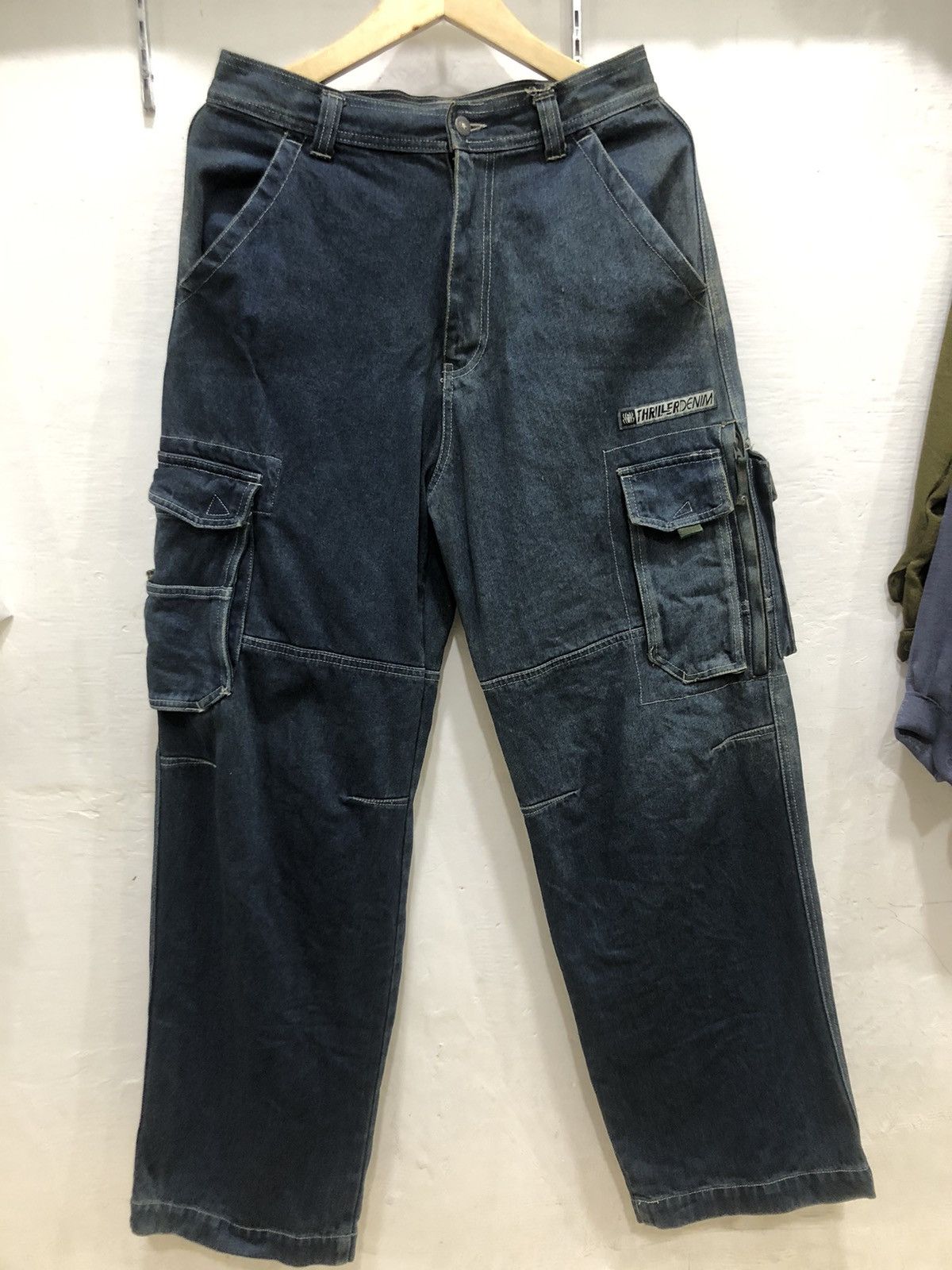 Japanese Brand × Seditionaries Thriller Denim Cargo Pants Size US 30 / EU 46 - 2 Thumbnail