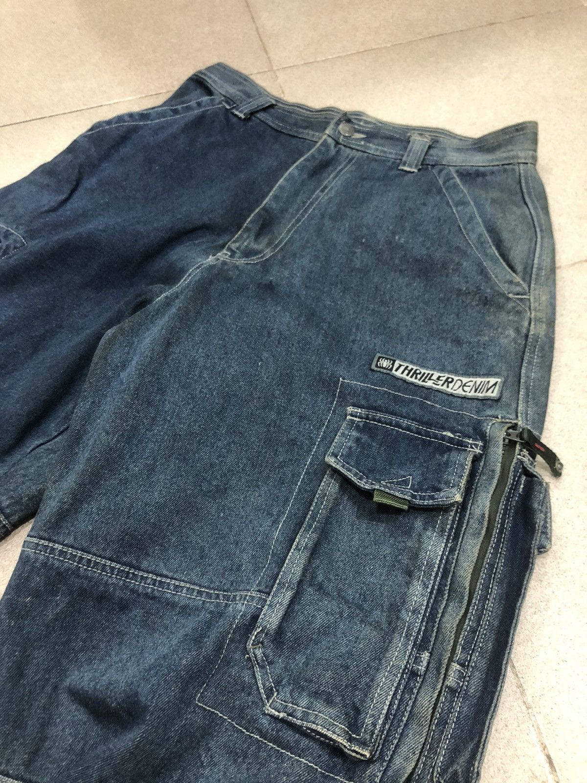 Japanese Brand × Seditionaries Thriller Denim Cargo Pants Size US 30 / EU 46 - 14 Thumbnail