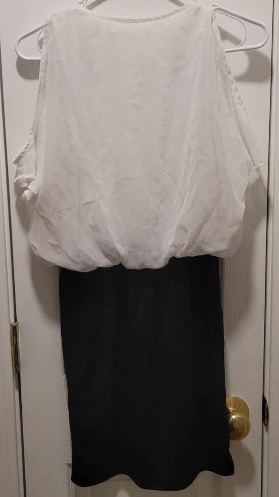 Other Have White Black Spiked Cut Out Short Sleeve Dress Small Size S / US 4 / IT 40 - 2 Thumbnail
