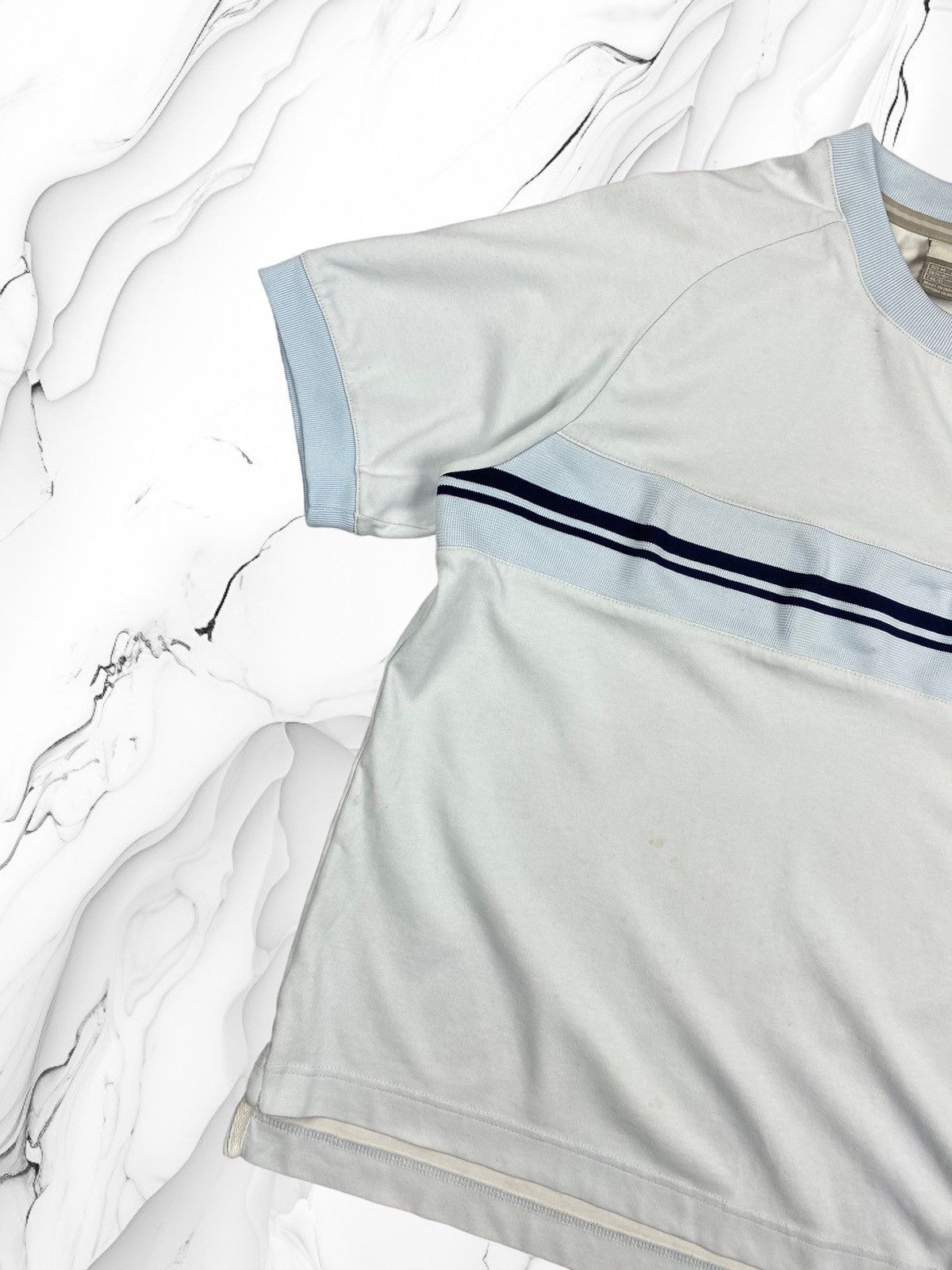 Nike × Vintage Vintage 00s Nike Swoosh Y2k Drill Tee Size US M / EU 48-50 / 2 - 2 Thumbnail