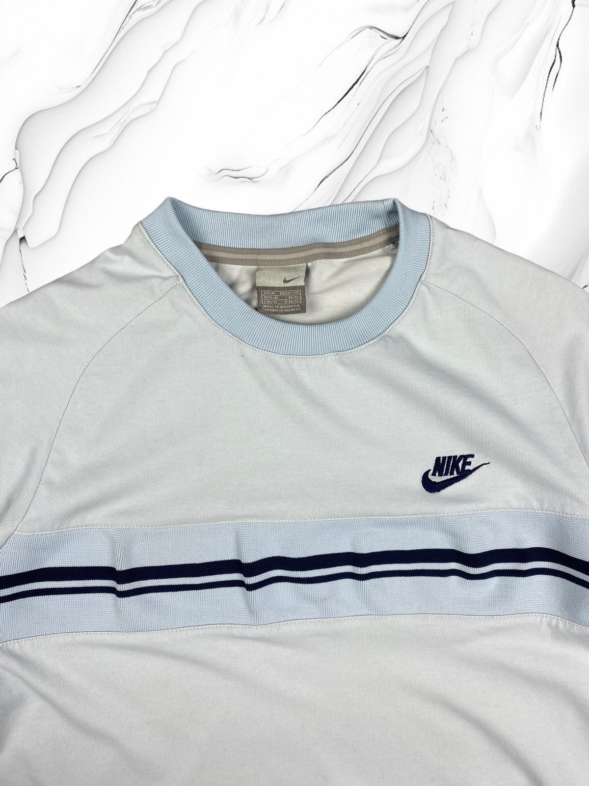 Nike × Vintage Vintage 00s Nike Swoosh Y2k Drill Tee Size US M / EU 48-50 / 2 - 4 Thumbnail