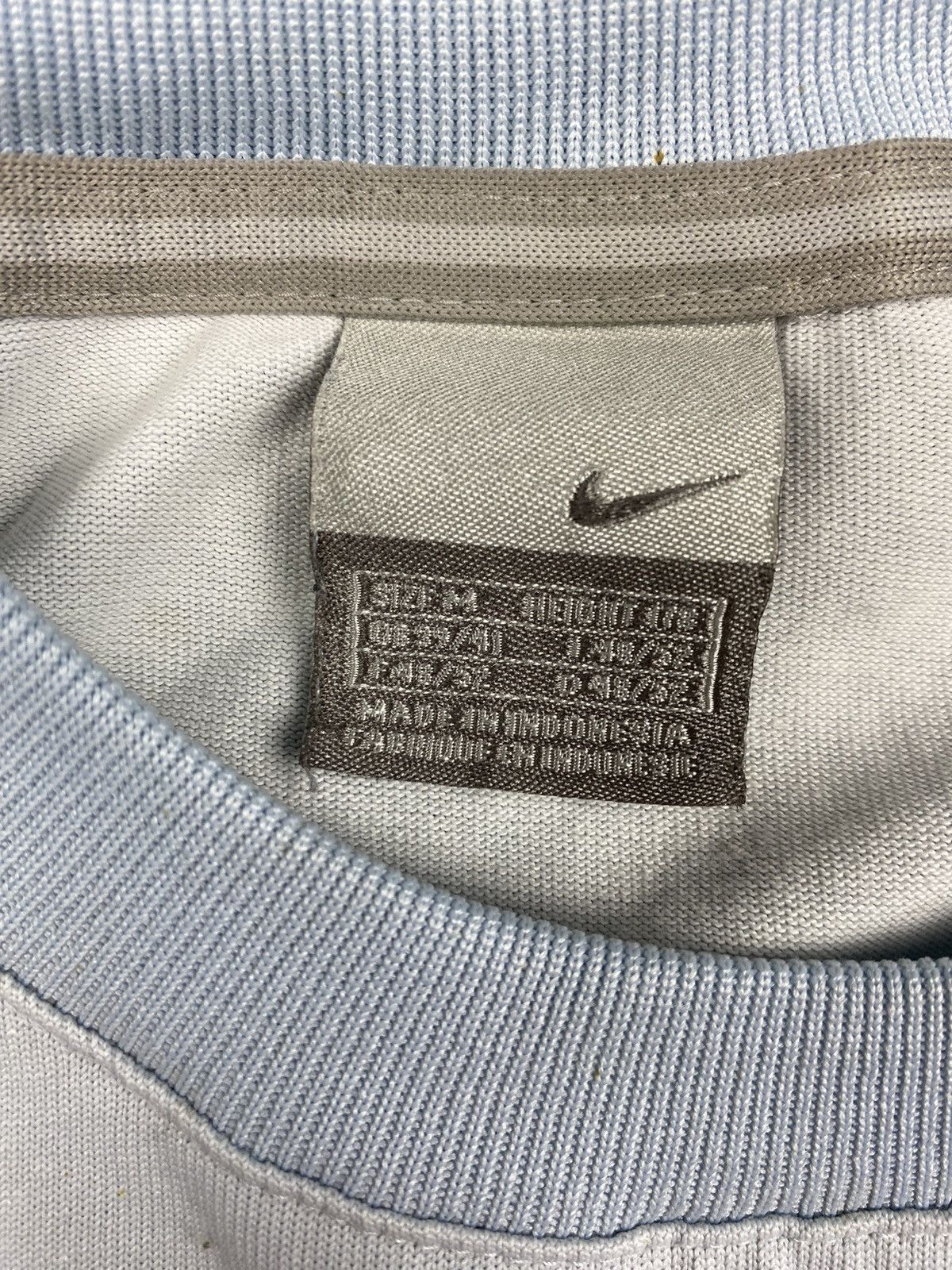 Nike × Vintage Vintage 00s Nike Swoosh Y2k Drill Tee Size US M / EU 48-50 / 2 - 6 Thumbnail
