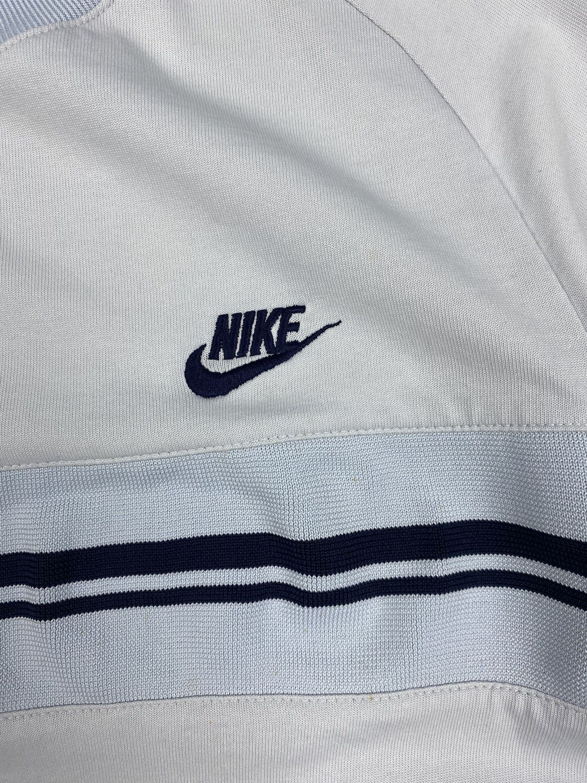 Nike × Vintage Vintage 00s Nike Swoosh Y2k Drill Tee Size US M / EU 48-50 / 2 - 5 Thumbnail