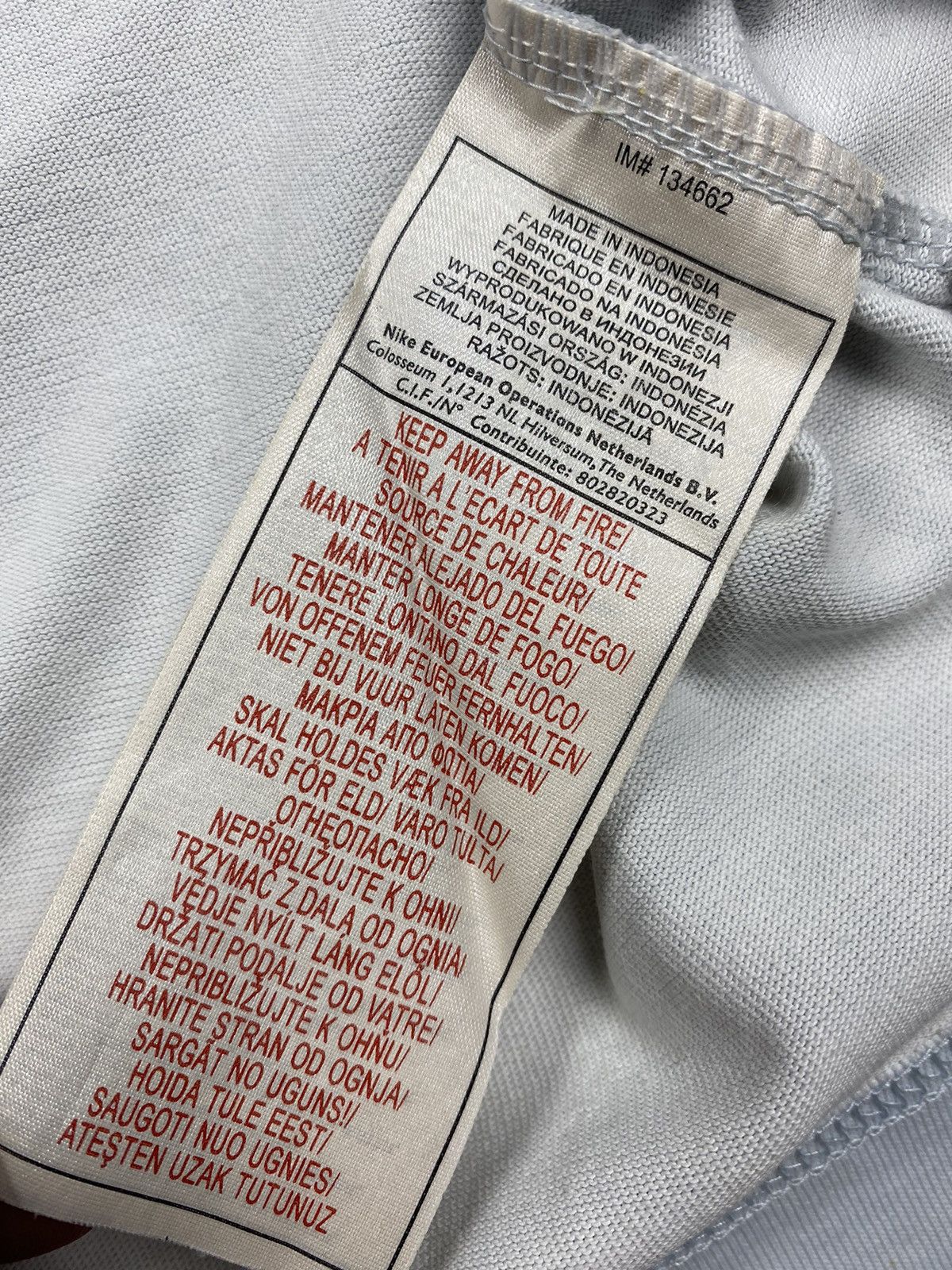 Nike × Vintage Vintage 00s Nike Swoosh Y2k Drill Tee Size US M / EU 48-50 / 2 - 7 Thumbnail