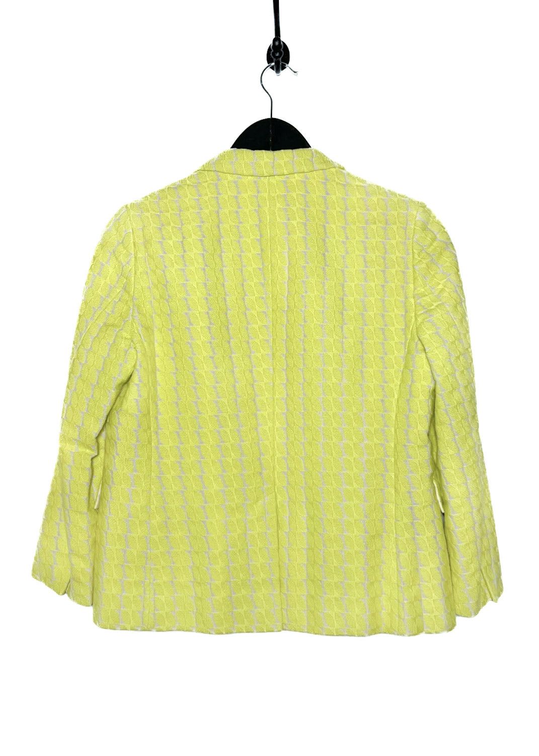 Marni Marni Lime Green Cropped Sleeves Jacquard Jacket Size M / US 6-8 / IT 42-44 - 2 Thumbnail