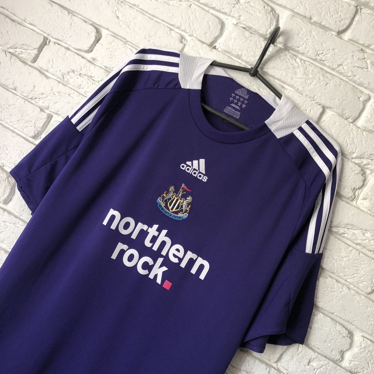 Adidas Newcastle United 2008 2009 away vintage soccer jersey Size US XL / EU 56 / 4 - 2 Thumbnail