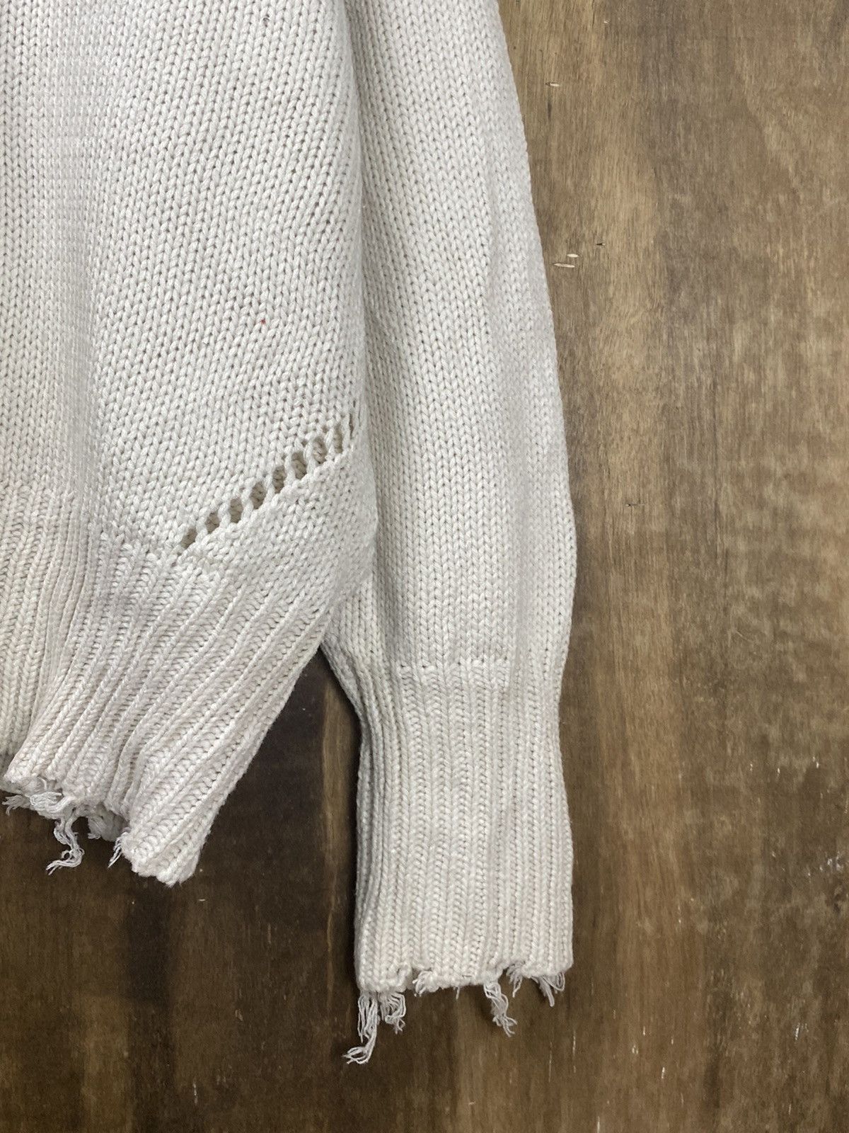 Homespun Knitwear DL Archives distressed ripped sweatshirt Knitwear #Z114 Size US M / EU 48-50 / 2 - 6 Thumbnail