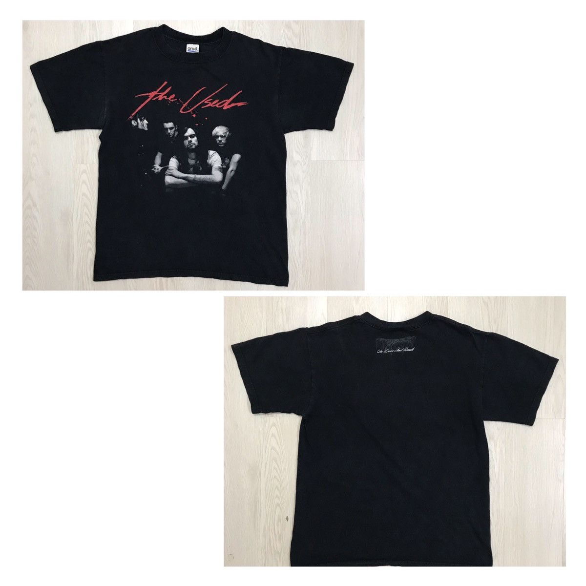 Band Tees × If Six Was Nine × Vintage Vintage THE USED Band Tee In Love And Death Silverchair Size US M / EU 48-50 / 2 - 1 Thumbnail