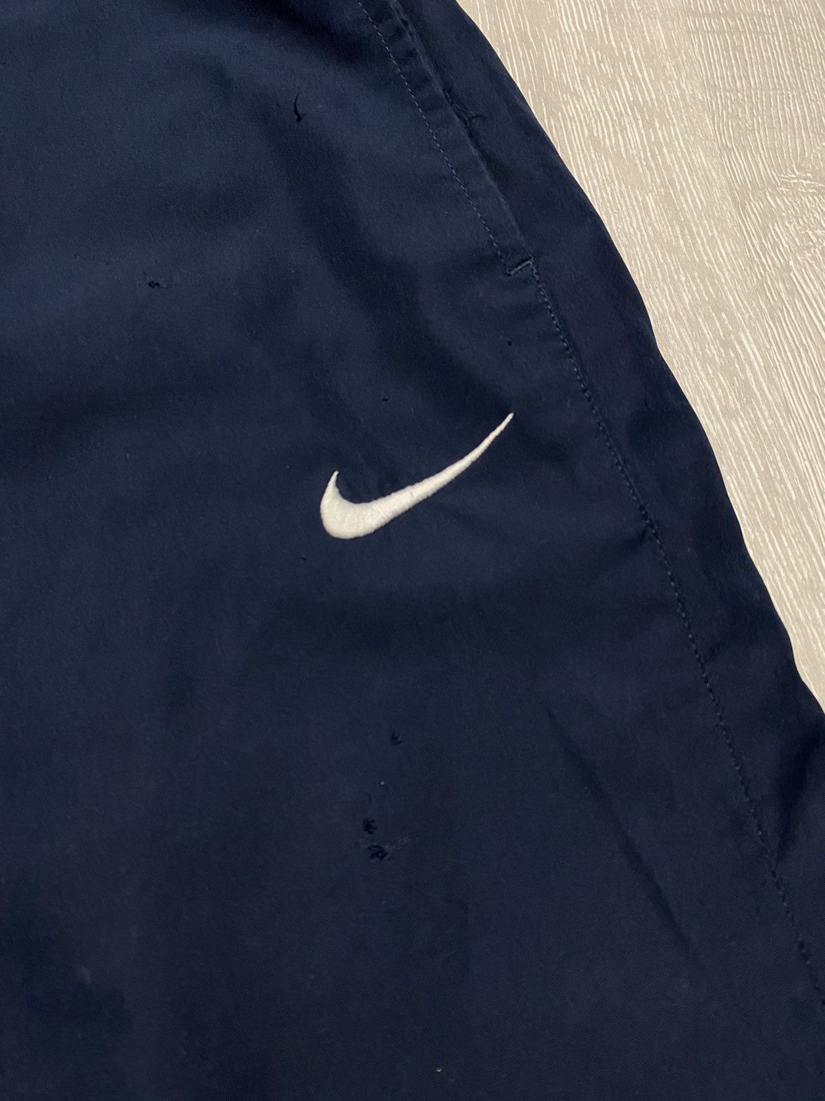Nike × Vintage Nike vintage navy track pants small swoosh Size US 30 / EU 46 - 2 Thumbnail
