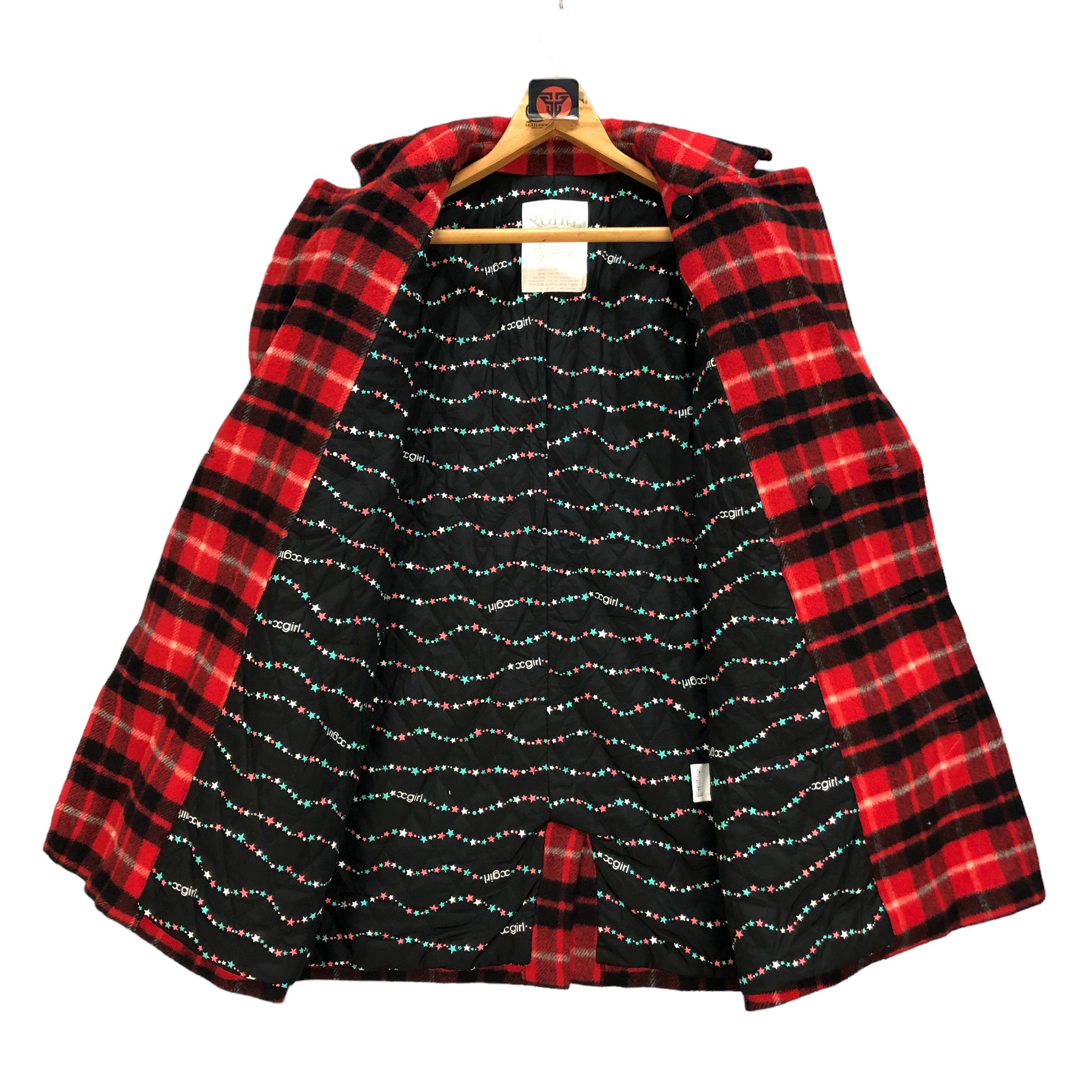 X-Girl X-GIRL TARTAN DOUBLE BREASTED COAT #7199-118 Size S / US 4 / IT 40 - 7 Thumbnail