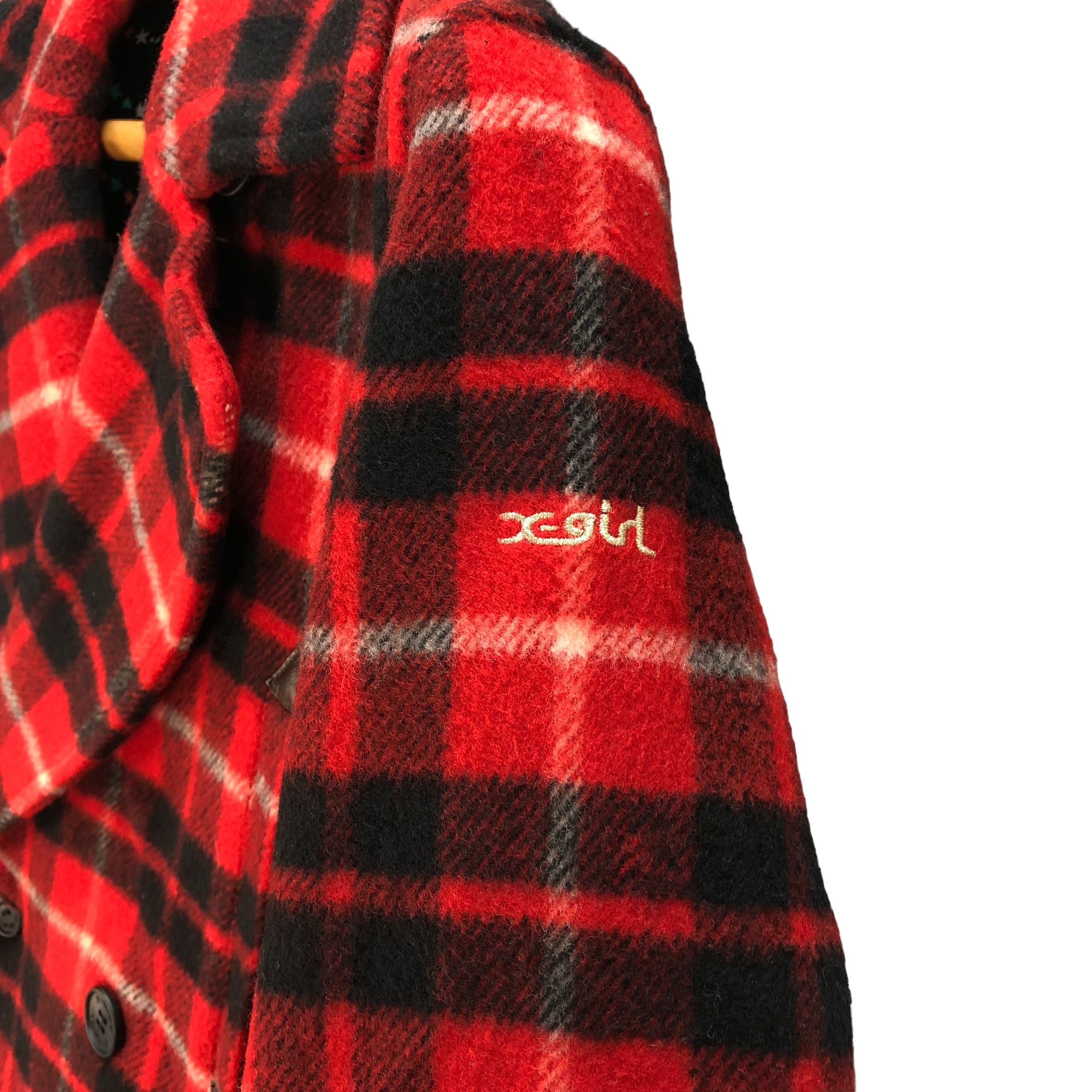 X-Girl X-GIRL TARTAN DOUBLE BREASTED COAT #7199-118 Size S / US 4 / IT 40 - 3 Thumbnail