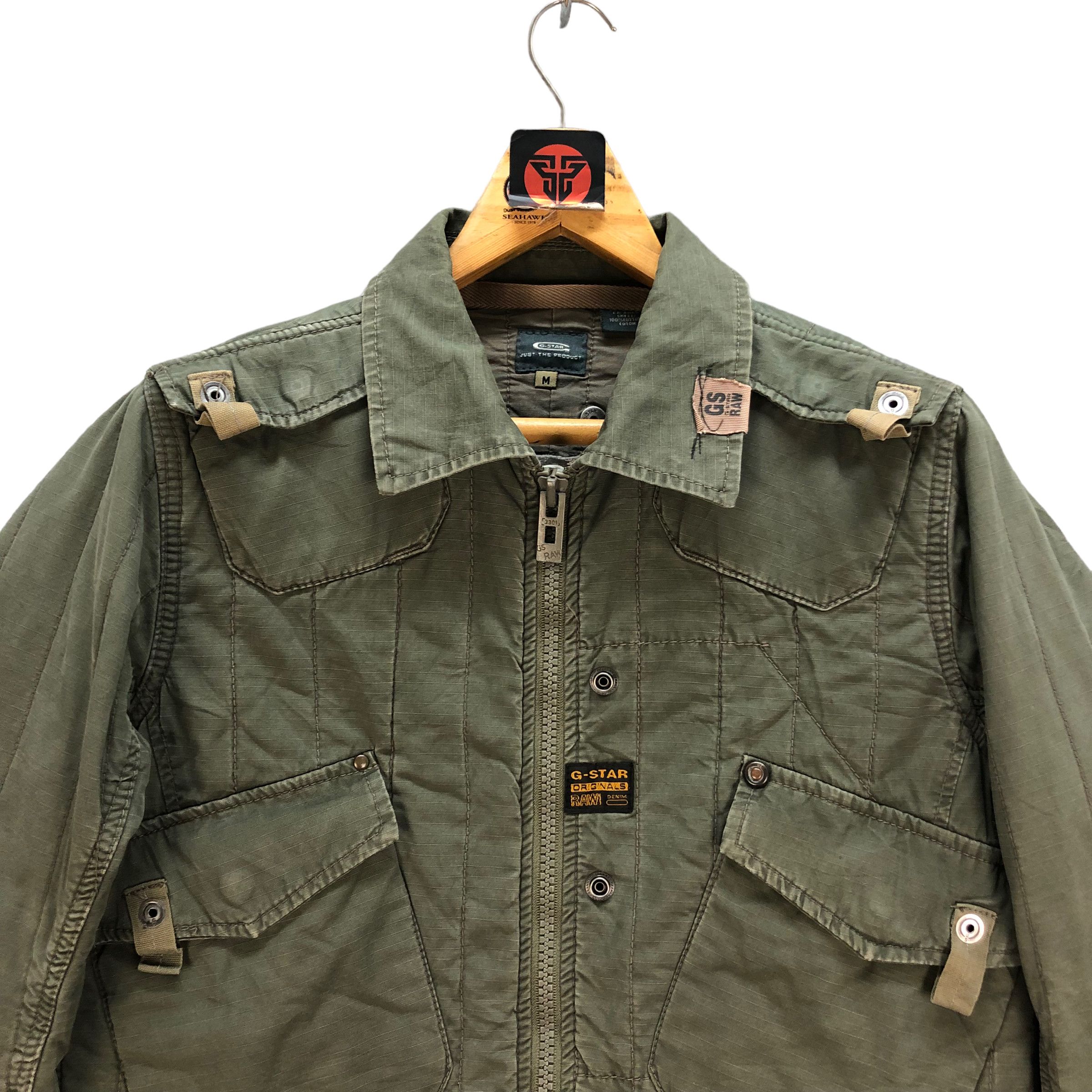 G-Star G STAR RAW EMBROIDERED LOGO UTILITY JACKET #7208-118 Size US M / EU 48-50 / 2 - 2 Thumbnail