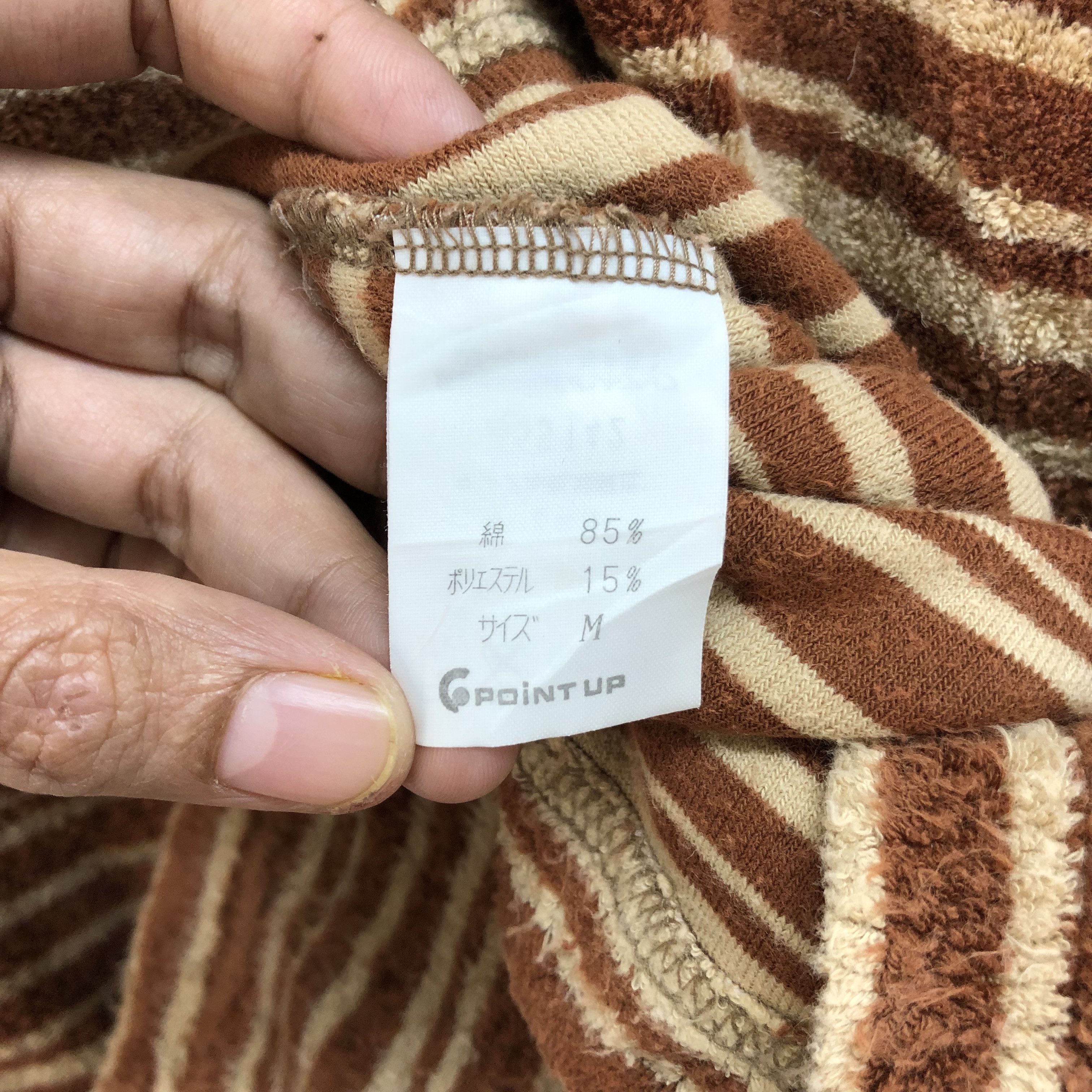Hai Sporting Gear VINTAGE HAI SPORTING GEAR STRIPED FLEECE HOODIES #7211-119 Size US M / EU 48-50 / 2 - 9 Thumbnail