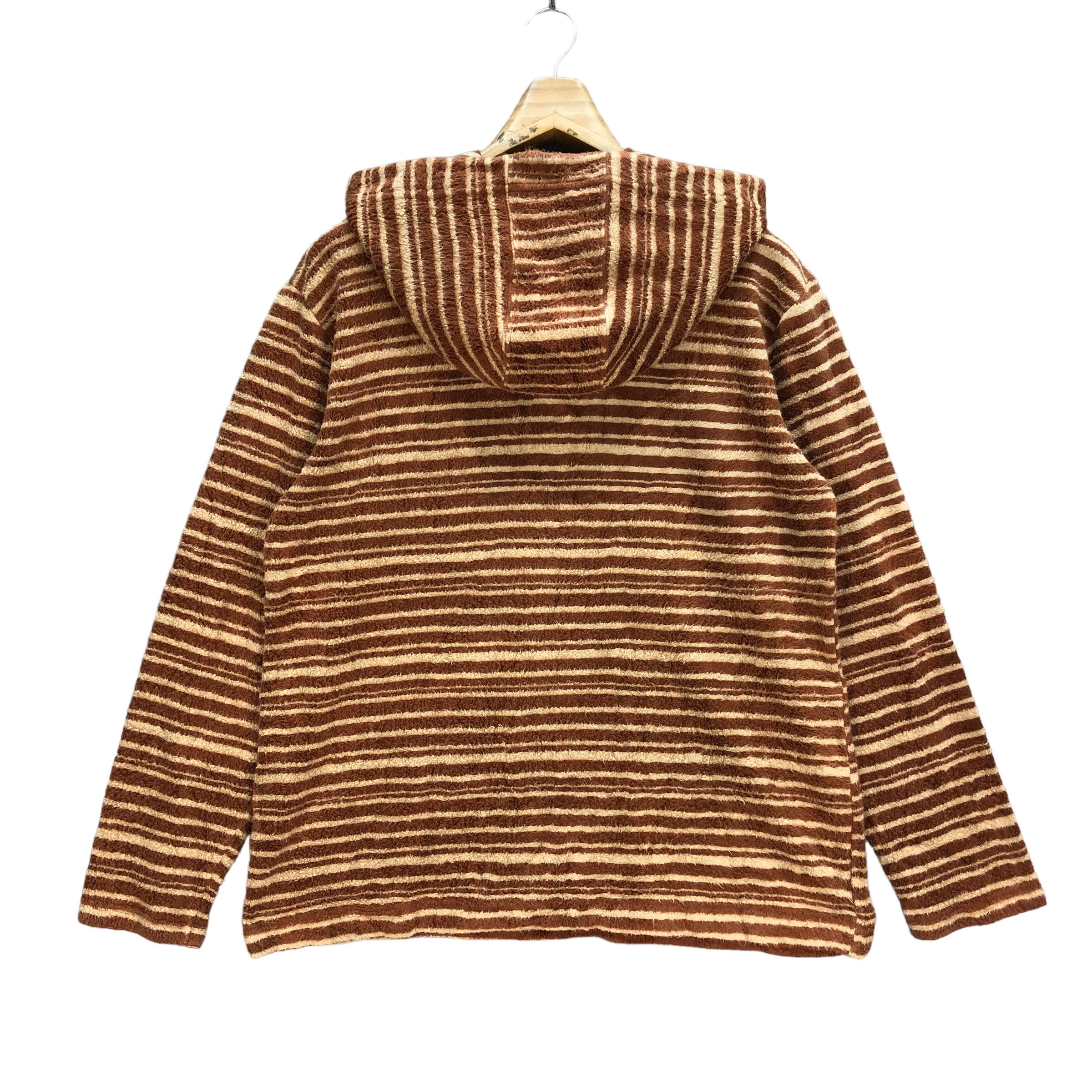Hai Sporting Gear VINTAGE HAI SPORTING GEAR STRIPED FLEECE HOODIES #7211-119 Size US M / EU 48-50 / 2 - 11 Thumbnail